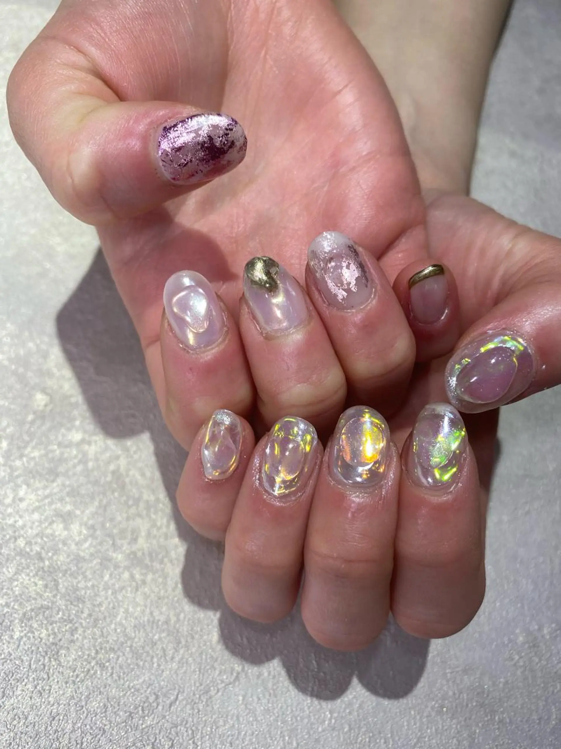 ネイル Amber21.所属・Nagahama Akariのネイルデザイン