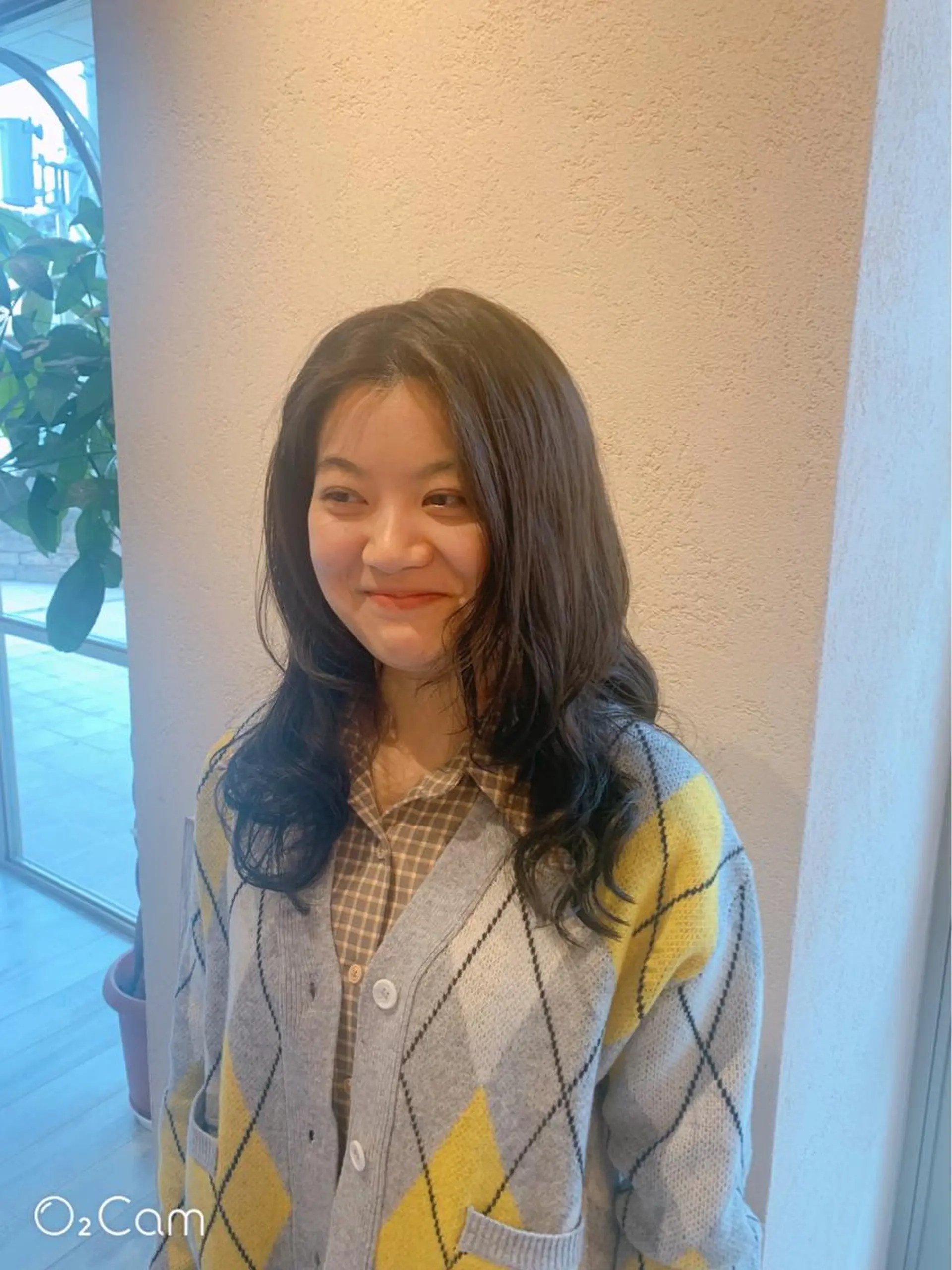 セミロング カラー セミロングパーマ レイヤーカット Aya/四条烏丸/ インナーカラーのヘアスタイル