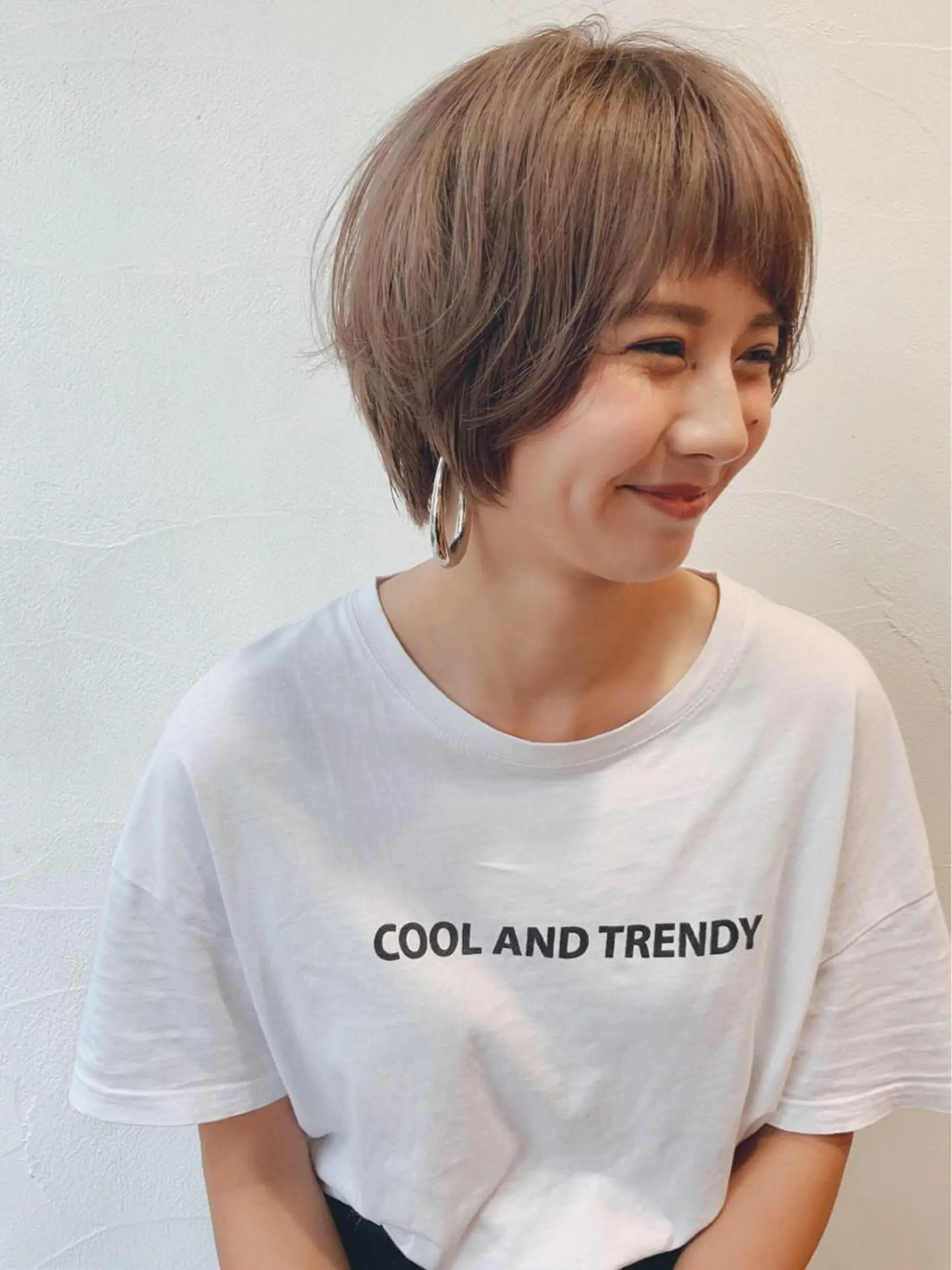 ショート カラー ベージュカラー ショートヘア メンズカット特化柏駅 徒歩3分LOUのヘアスタイル