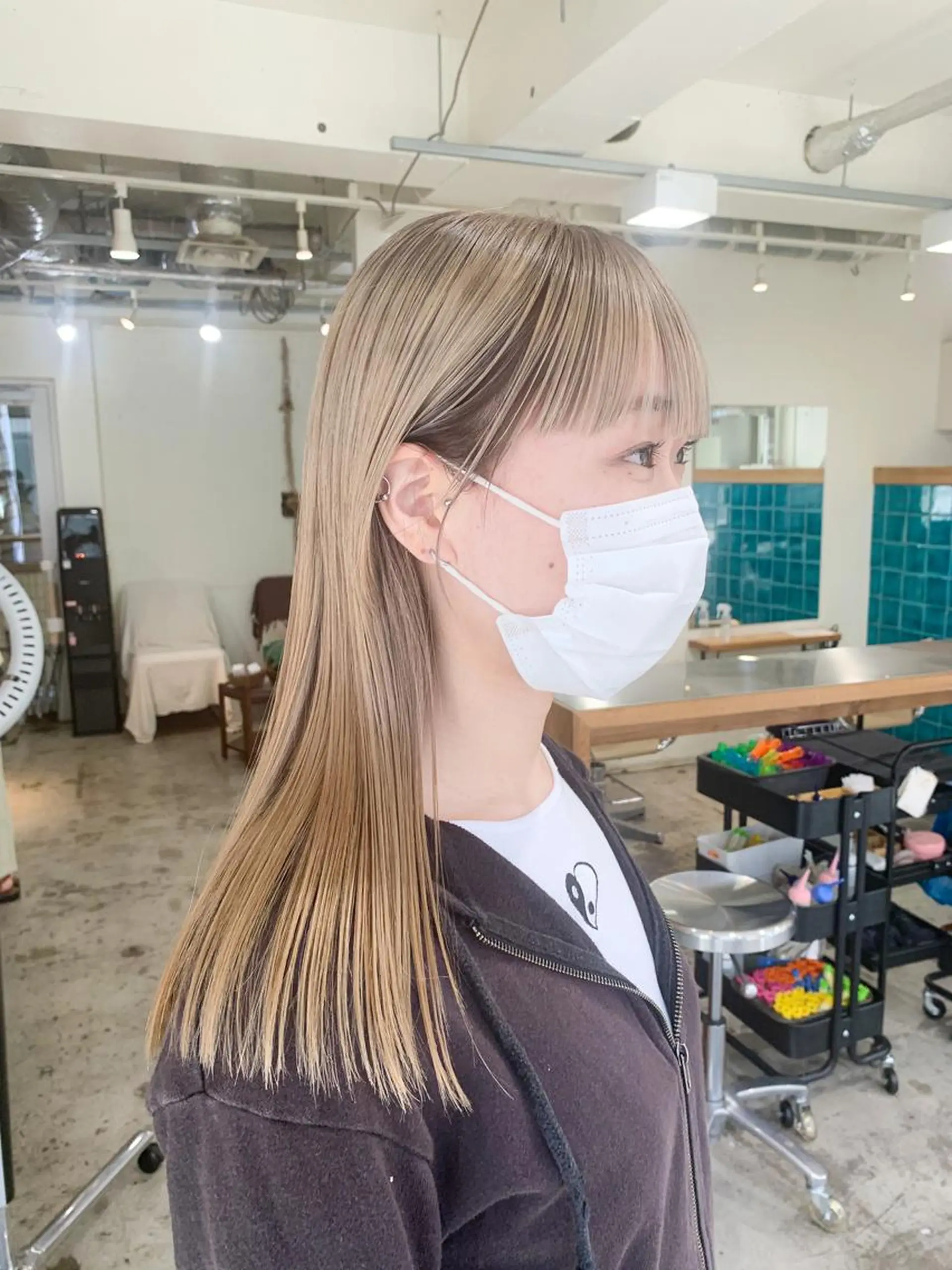 ミディアム カラー パーマ ブロンド スパイキーショート/ メンズヘア/hugeのヘアスタイル