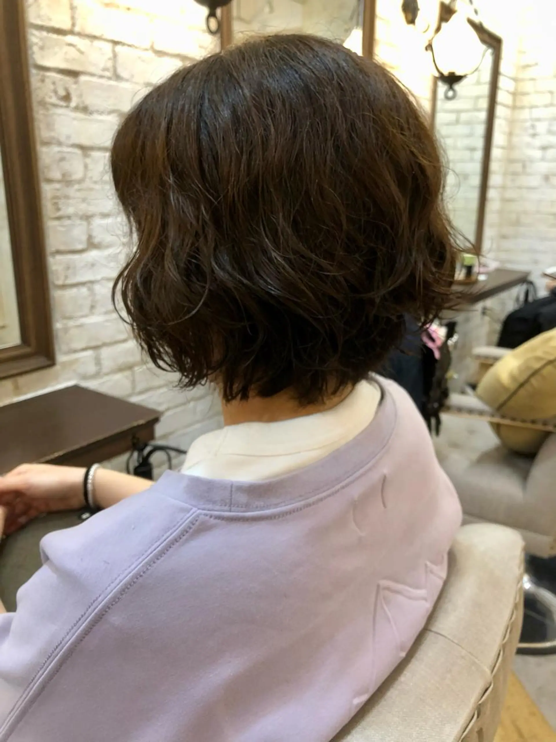 ショート パーマ Carina所属・セン北徒歩５分 キシタクのヘアスタイル