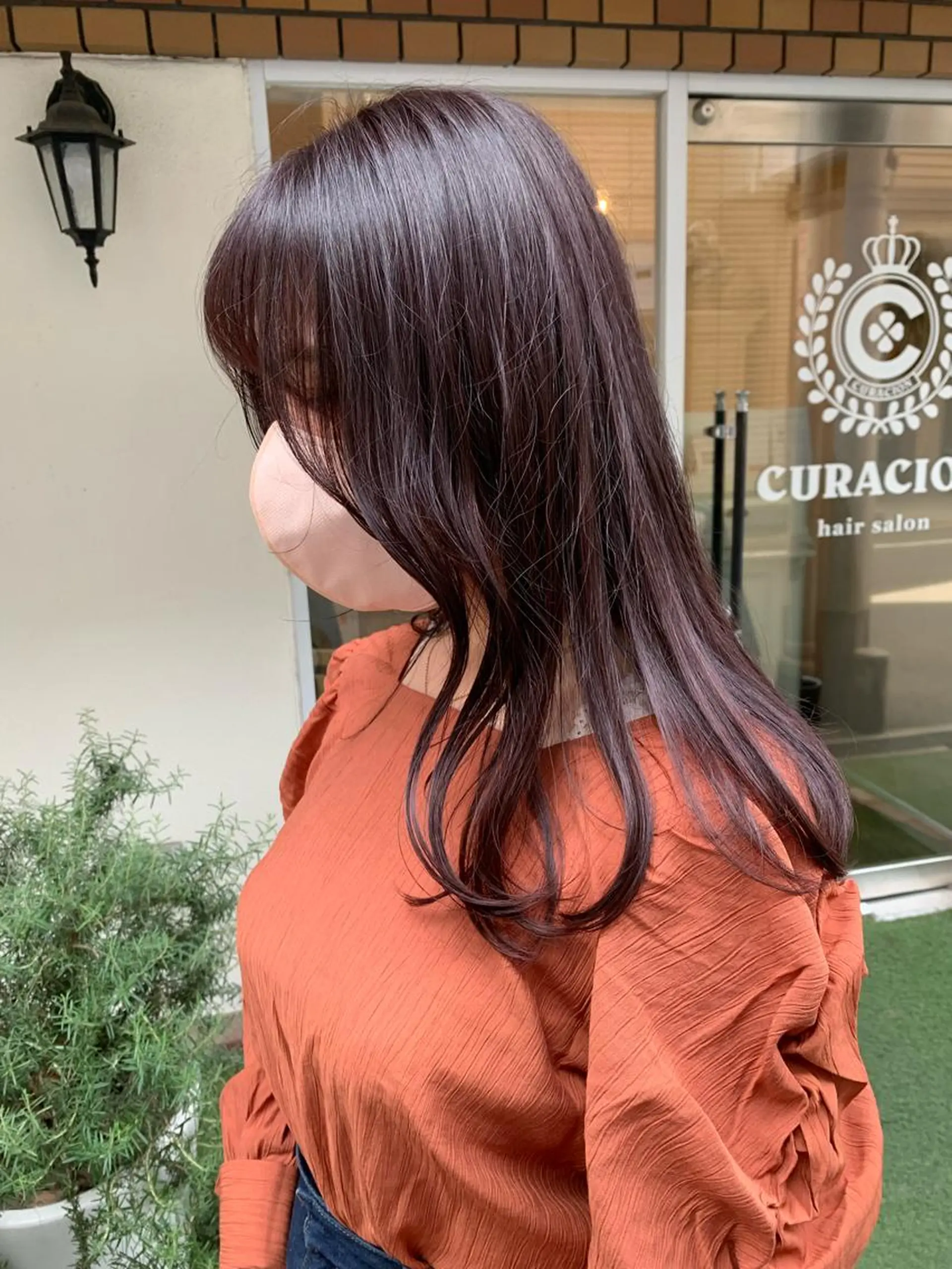 セミロング ヘアカラー トリートメント 田中 優衣のヘアスタイル