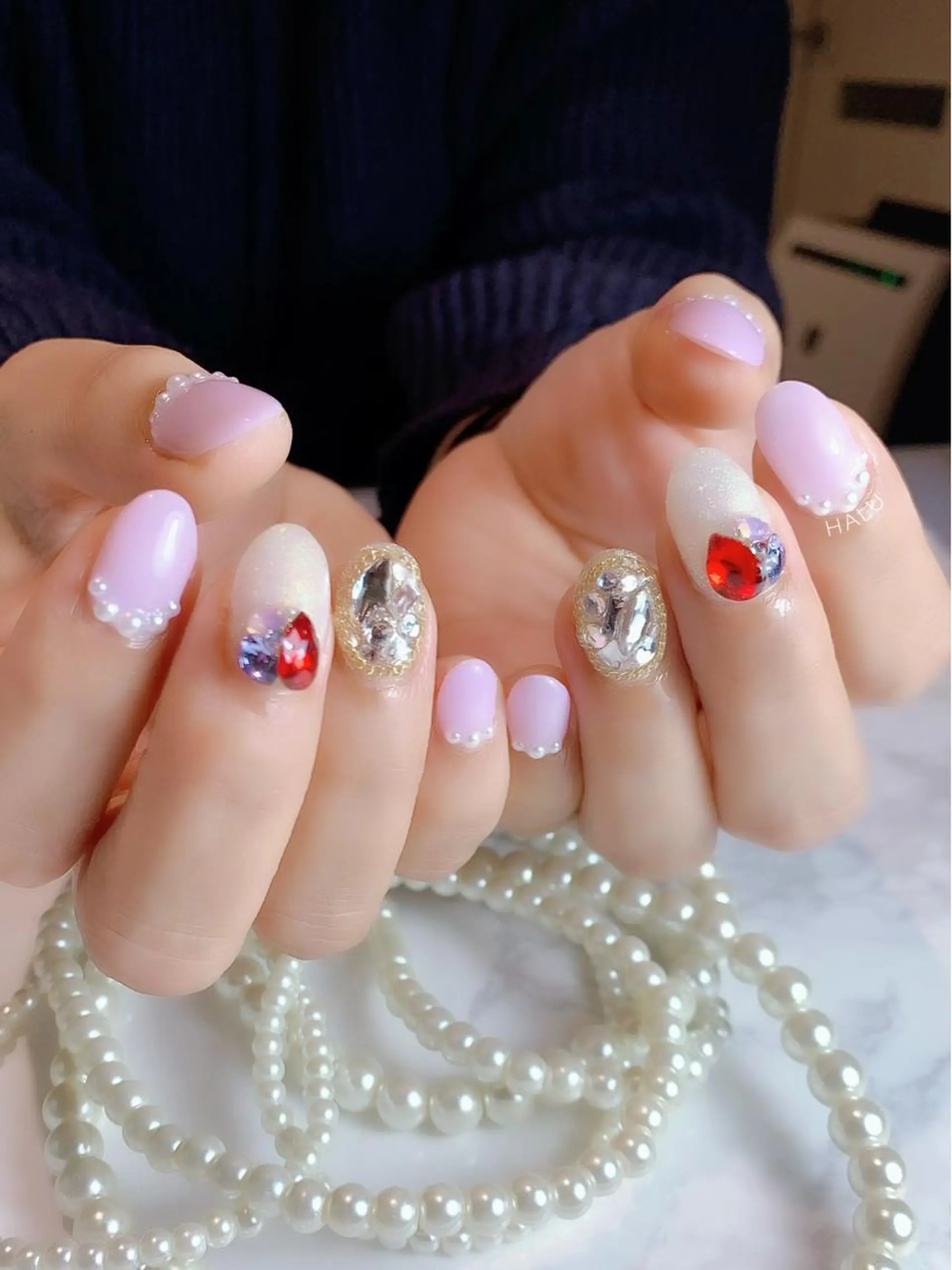 ネイル キラキラネイル HALU ハルのネイルデザイン