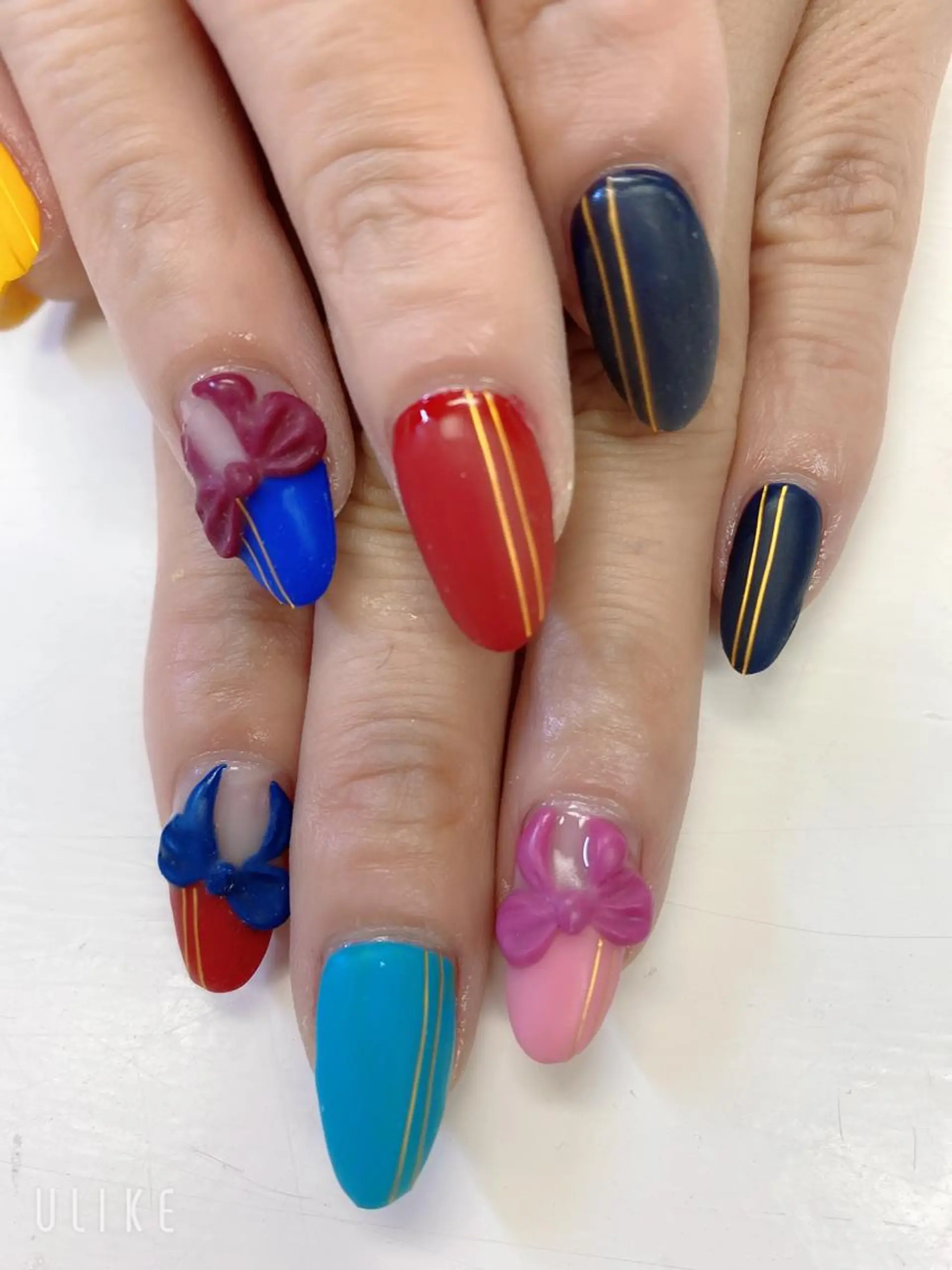 ミディアム ハンドネイル JNA認定講師🌸 RIEのネイルデザイン