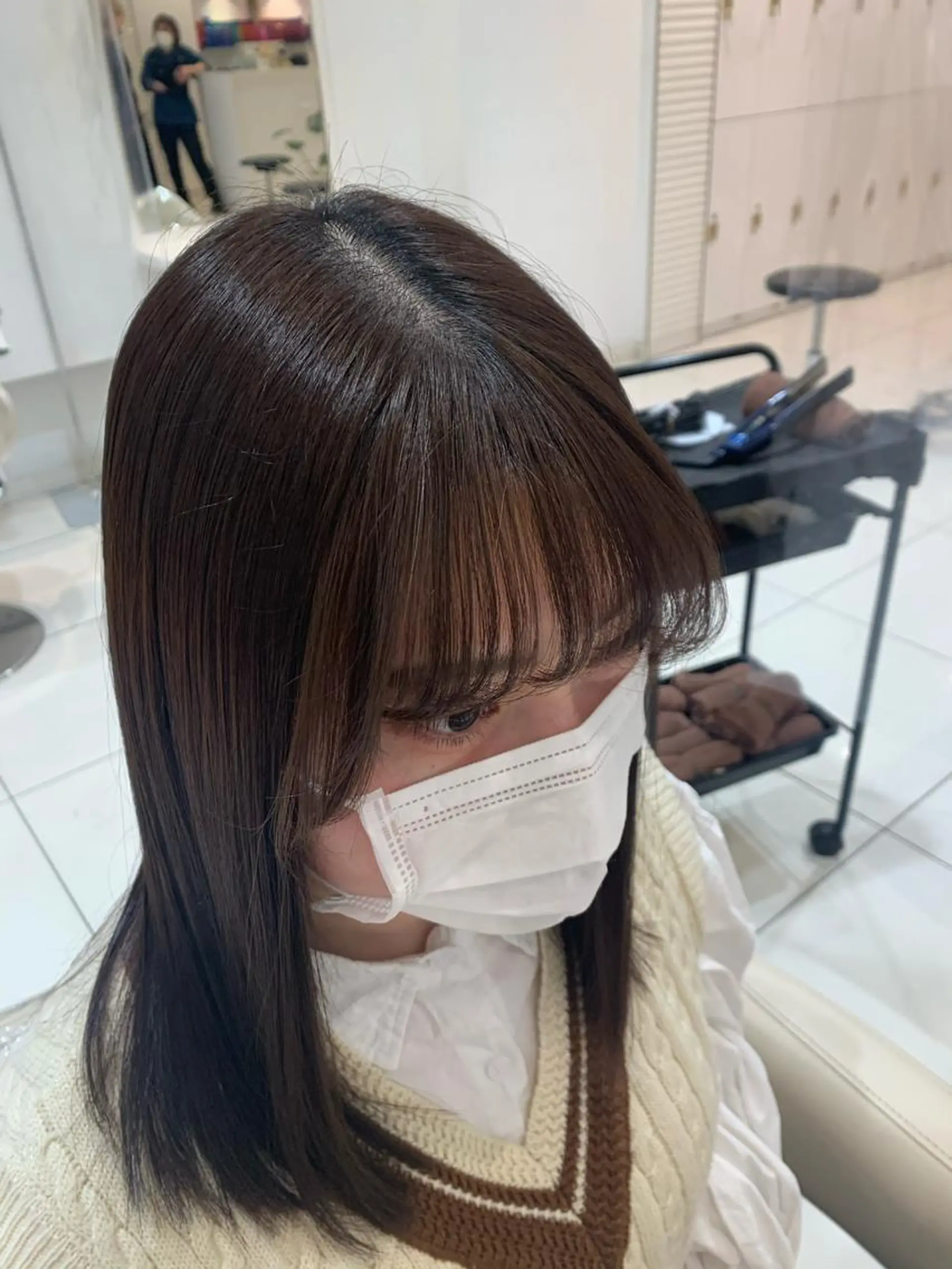 ロング パーマ 金澤 夏海のヘアスタイル