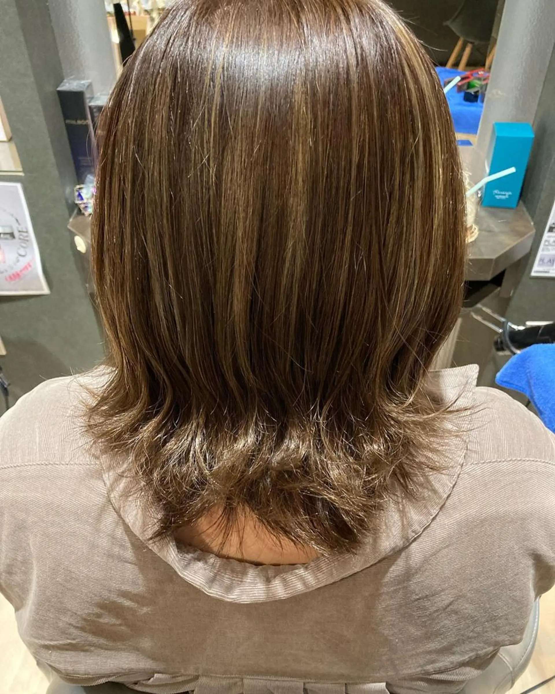 カラー グレージュ ハイライトカラー 髪質改善/透明感 カラー/内藤有須加のヘアスタイル