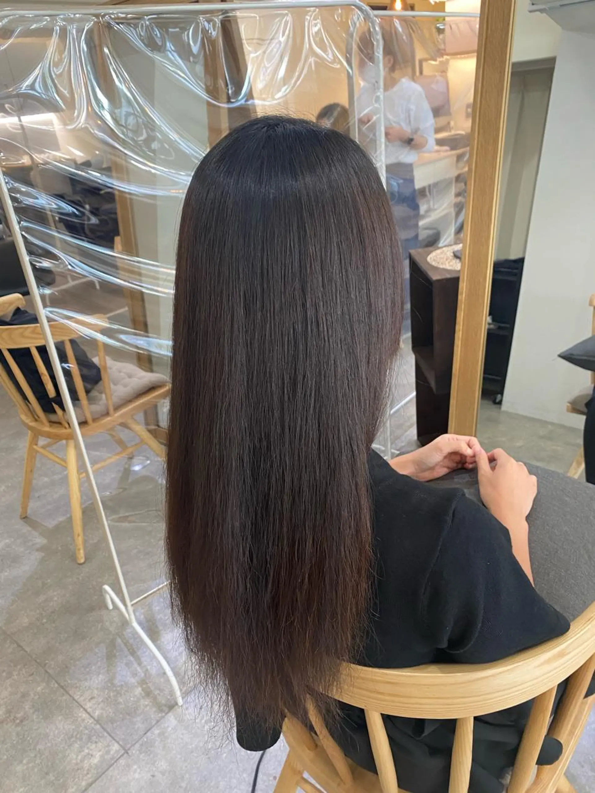 ロング ヘアアレンジ 縮毛矯正 酸性ストレート ボブ /ニュアンス/ satomi🧸💖のヘアスタイル