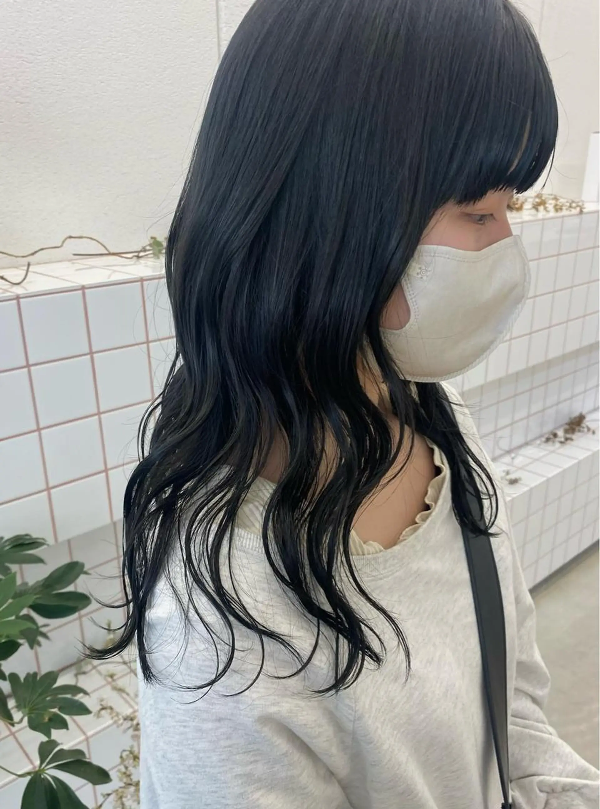 セミロング カラー NIKO/名古屋/ 伏見/花屋併設のヘアスタイル