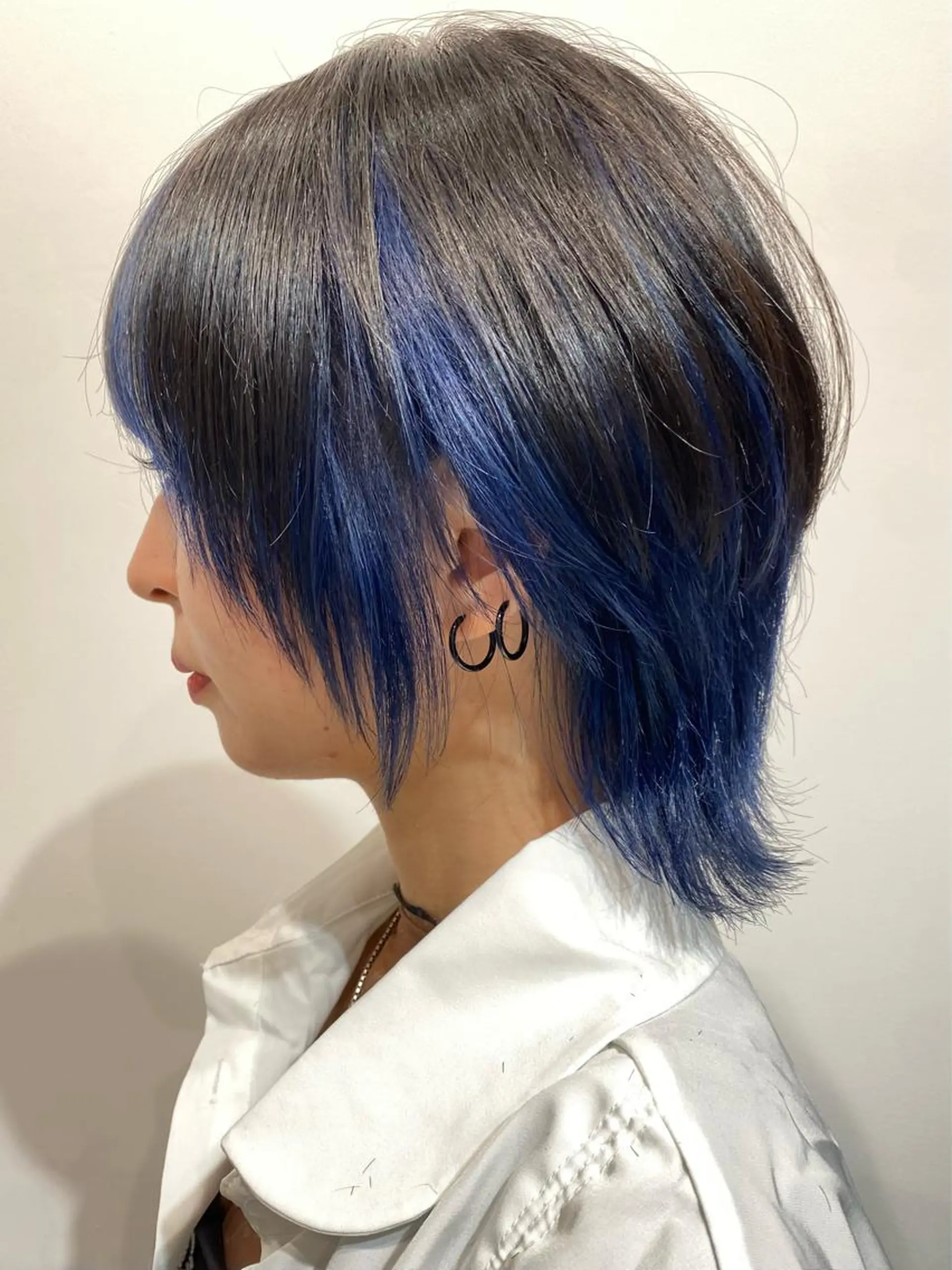 ショート カラー ブルーカラー ウルフカット カット ヘアカラー ［似合わせヘア］ ✂︎OGURO✂︎のヘアスタイル