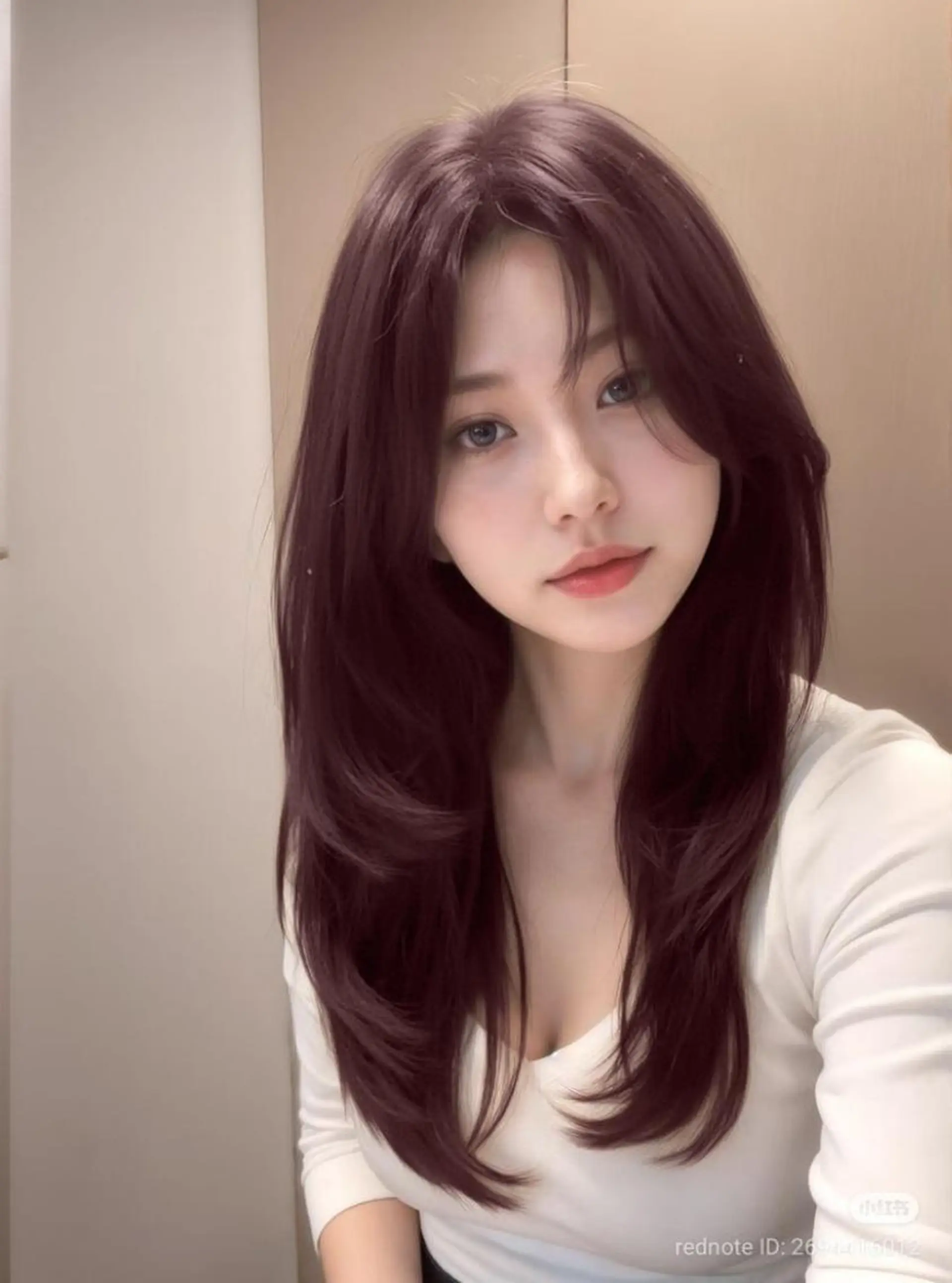 ロング カラー mina/暖色カラー 🥀韓国風カット🥀のヘアスタイル