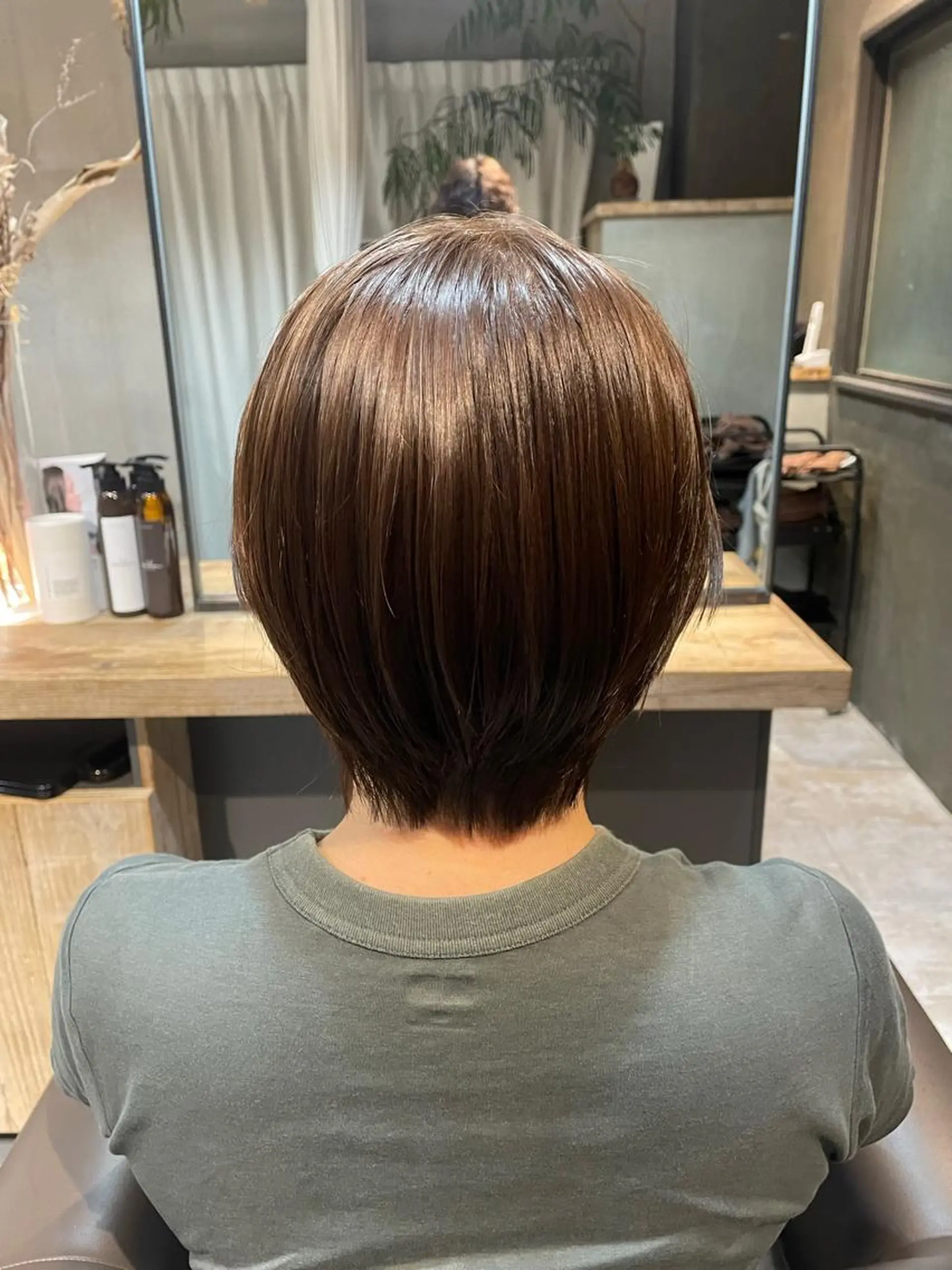 ショート アッシュ アッシュブラウン ヘッドスパ 阿部 翔一郎/暖色系カラーのヘアスタイル