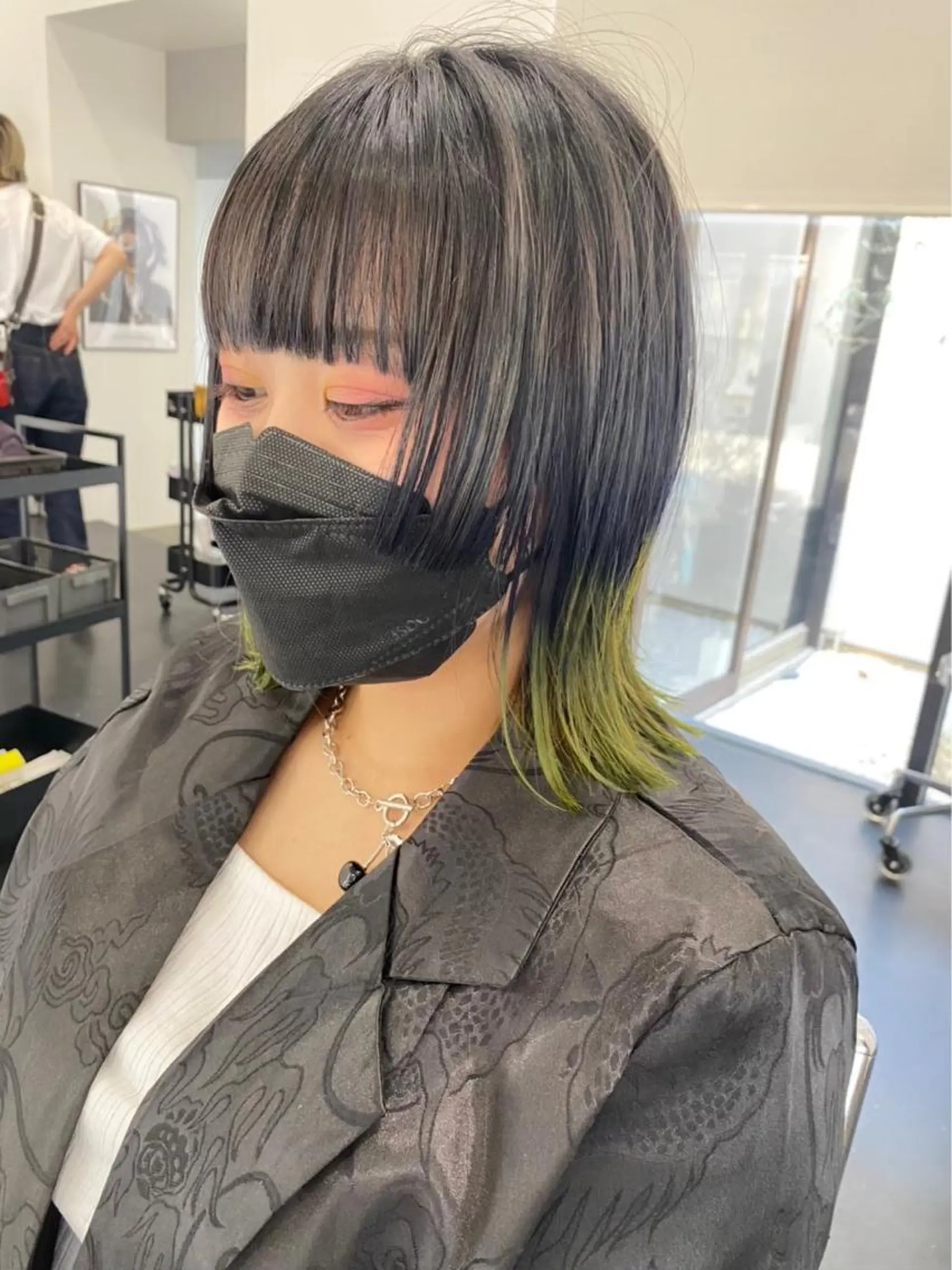 ミディアム ヘアカラー heir studio Baretta所属・山本 銀次郎のヘアスタイル