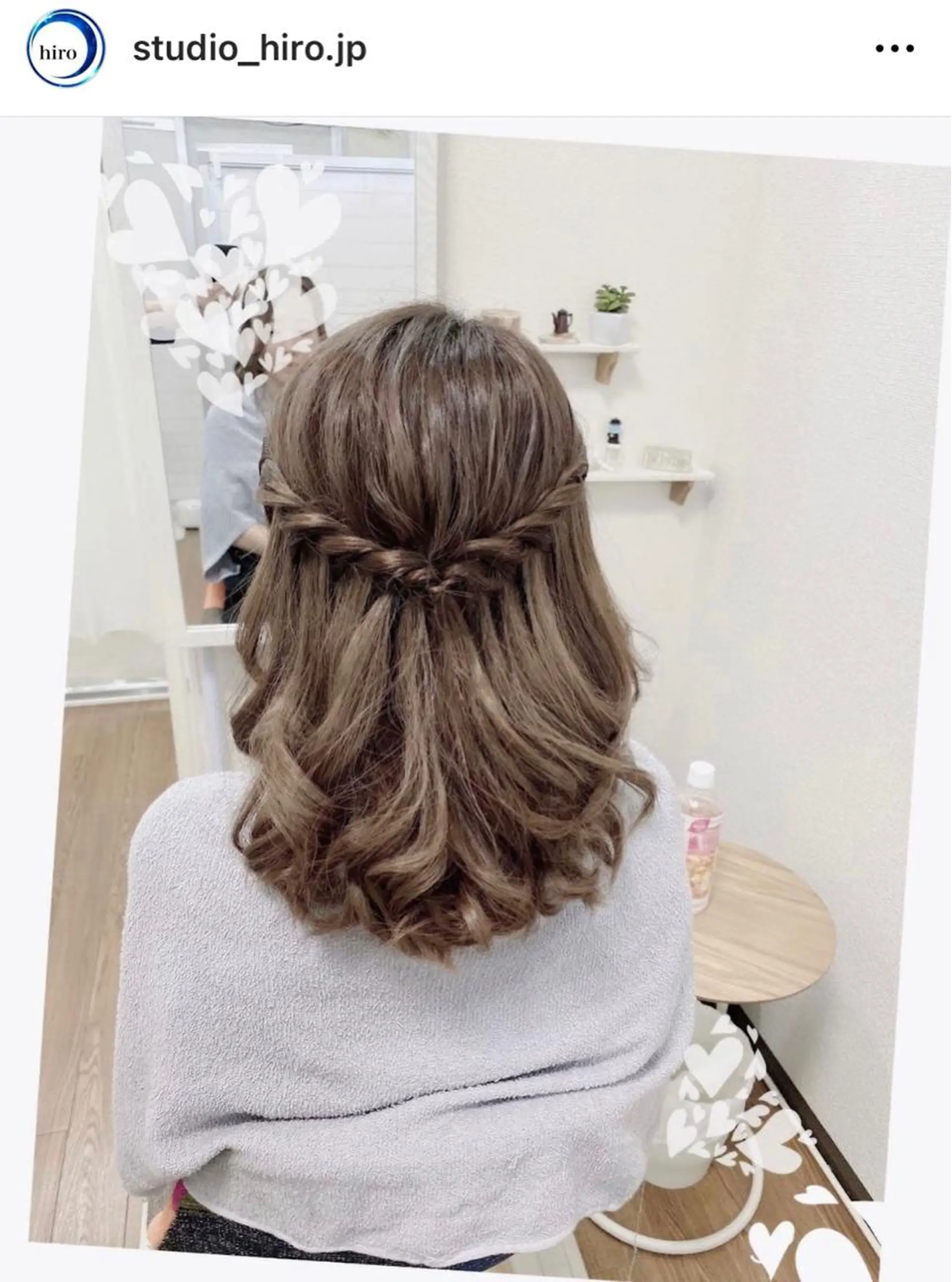 セミロング 京都.祇園セットサロン:スタジオ ヒロ【Studio hiro】所属・ヒロ(hiro) •スタジオヒロのヘアスタイル