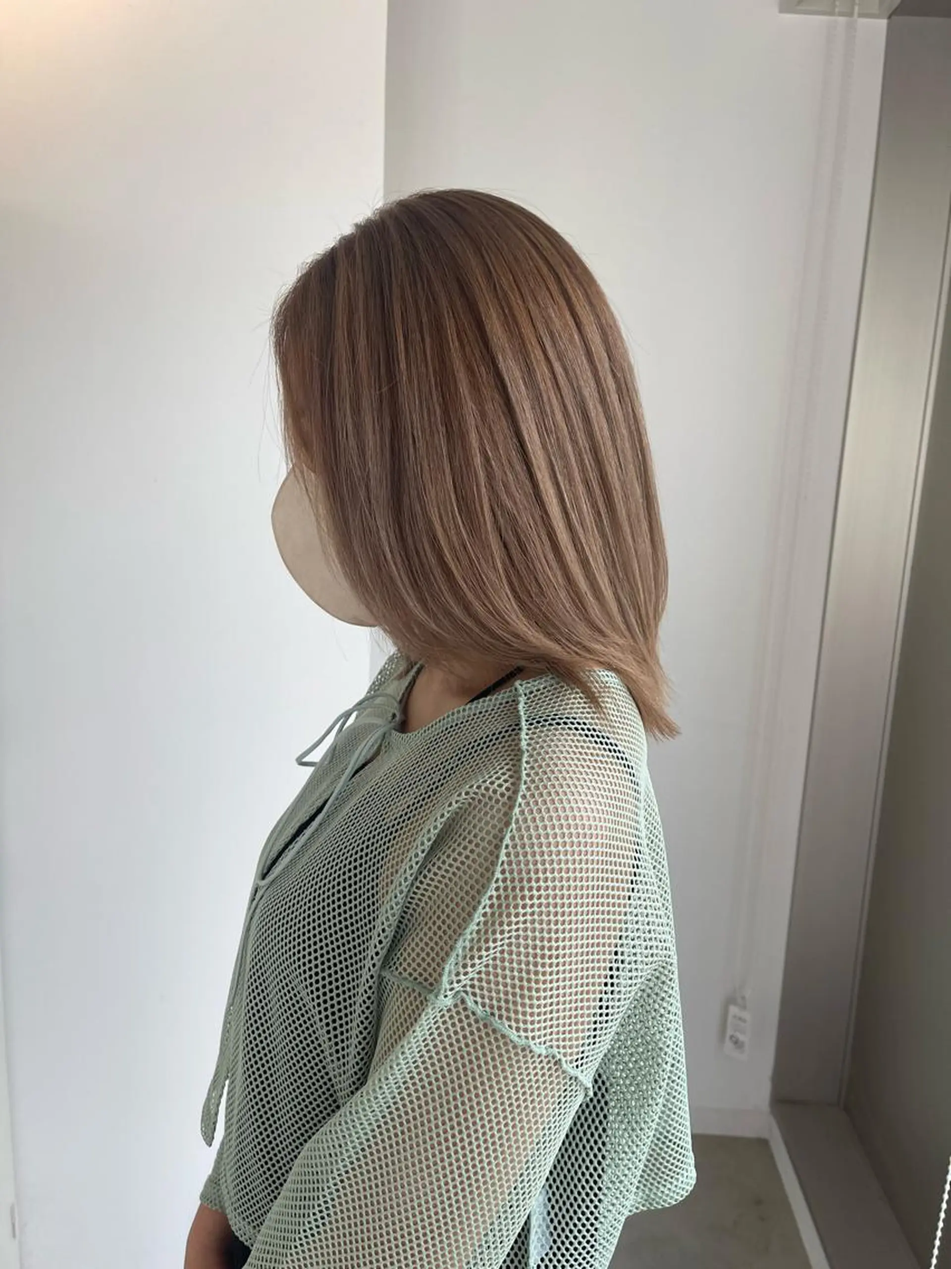 セミロング カラー ヘアカラー トリートメント 店長　MANAMI ／ブリーチ／骨格ボブのヘアスタイル