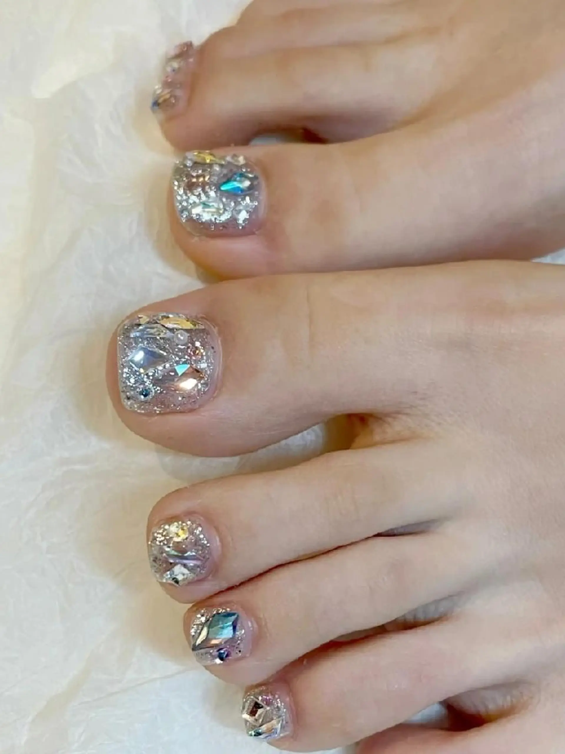 ネイル ネイリストゆか💅 長さだし、深爪矯正のネイルデザイン