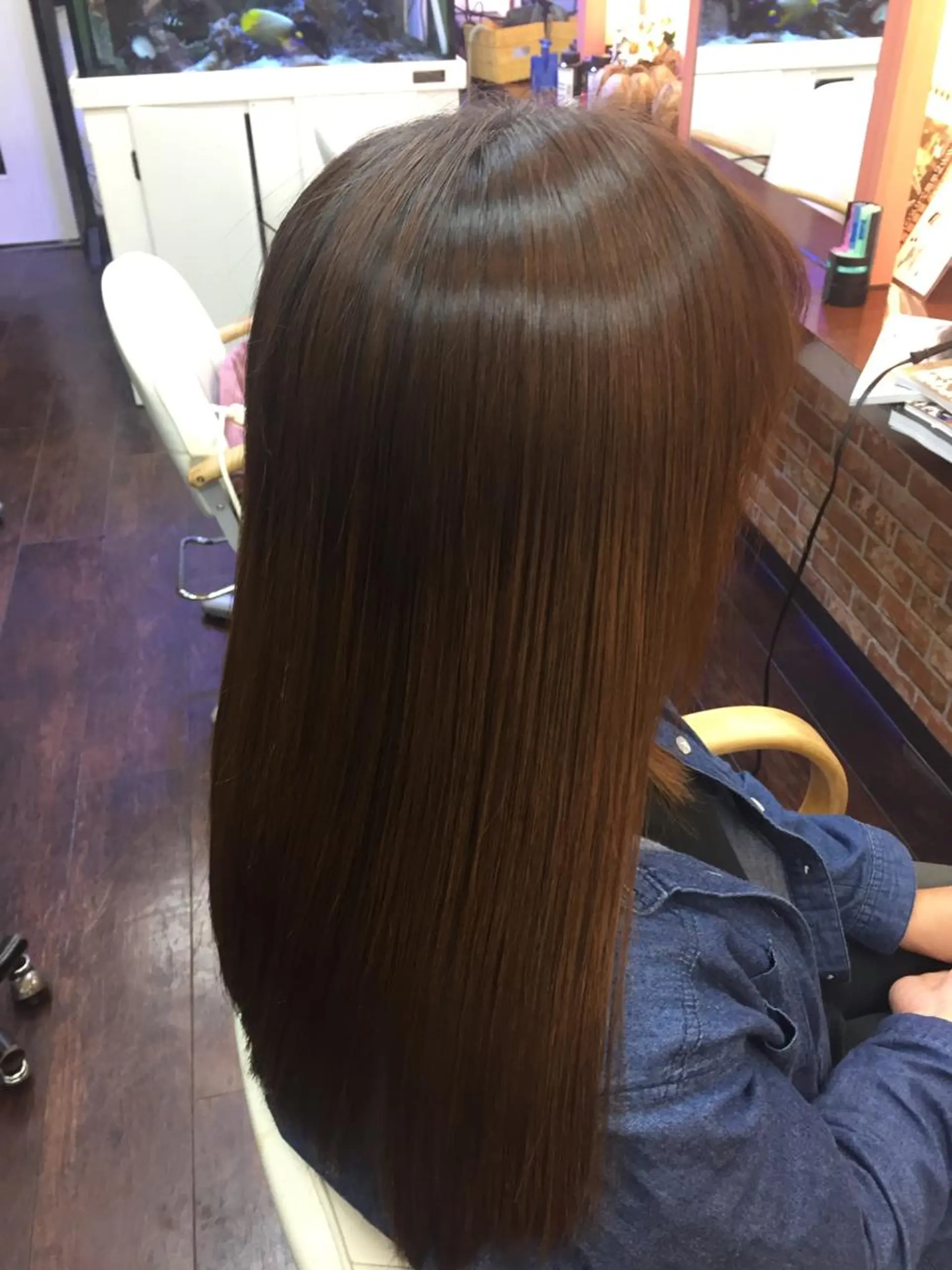 セミロング パーマ 桧山 真のヘアスタイル