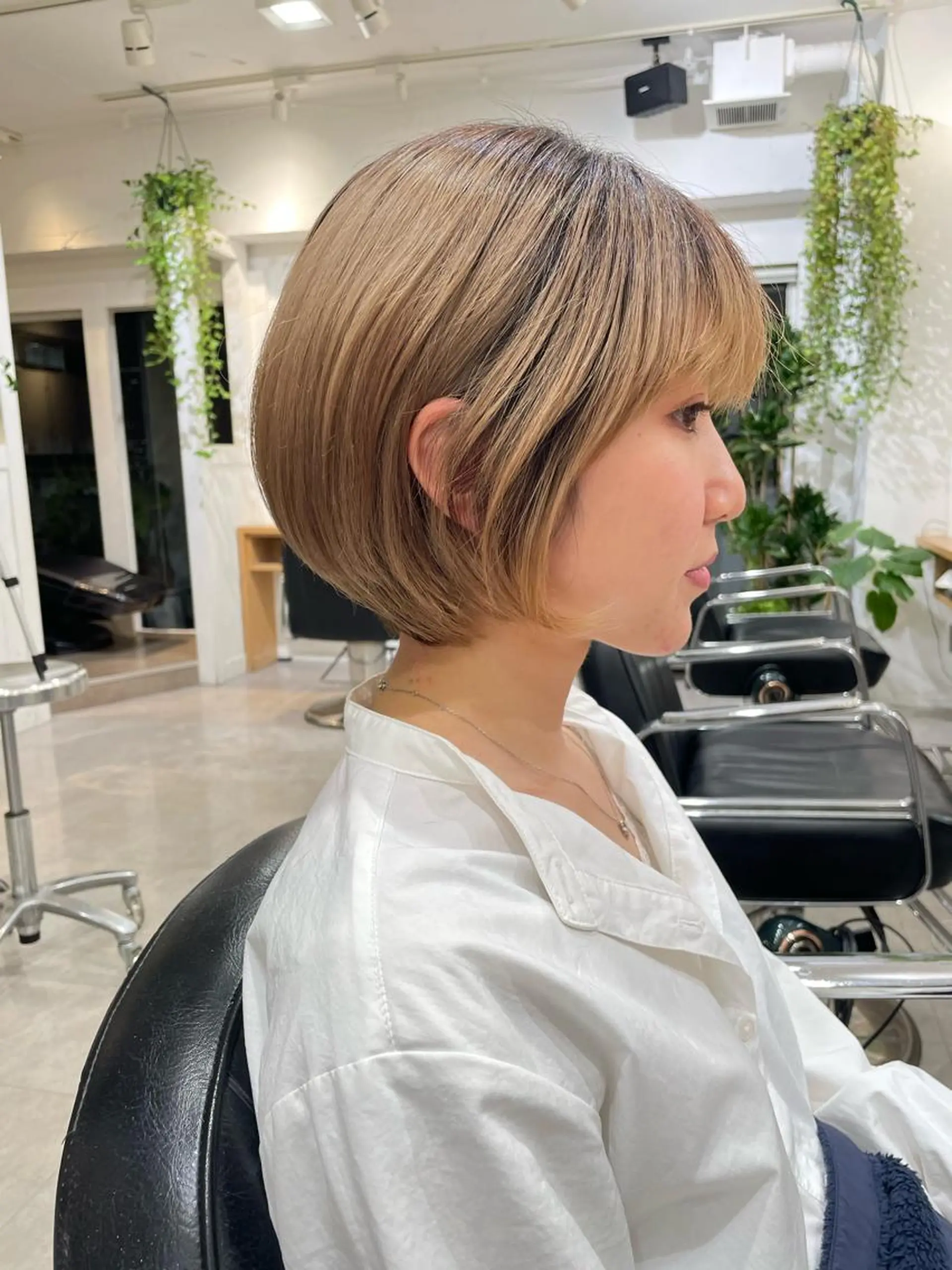 ショート カラー ショートボブ ボブ ショートヘア 表参道【髪質改善】 宮嶋勇太のヘアスタイル