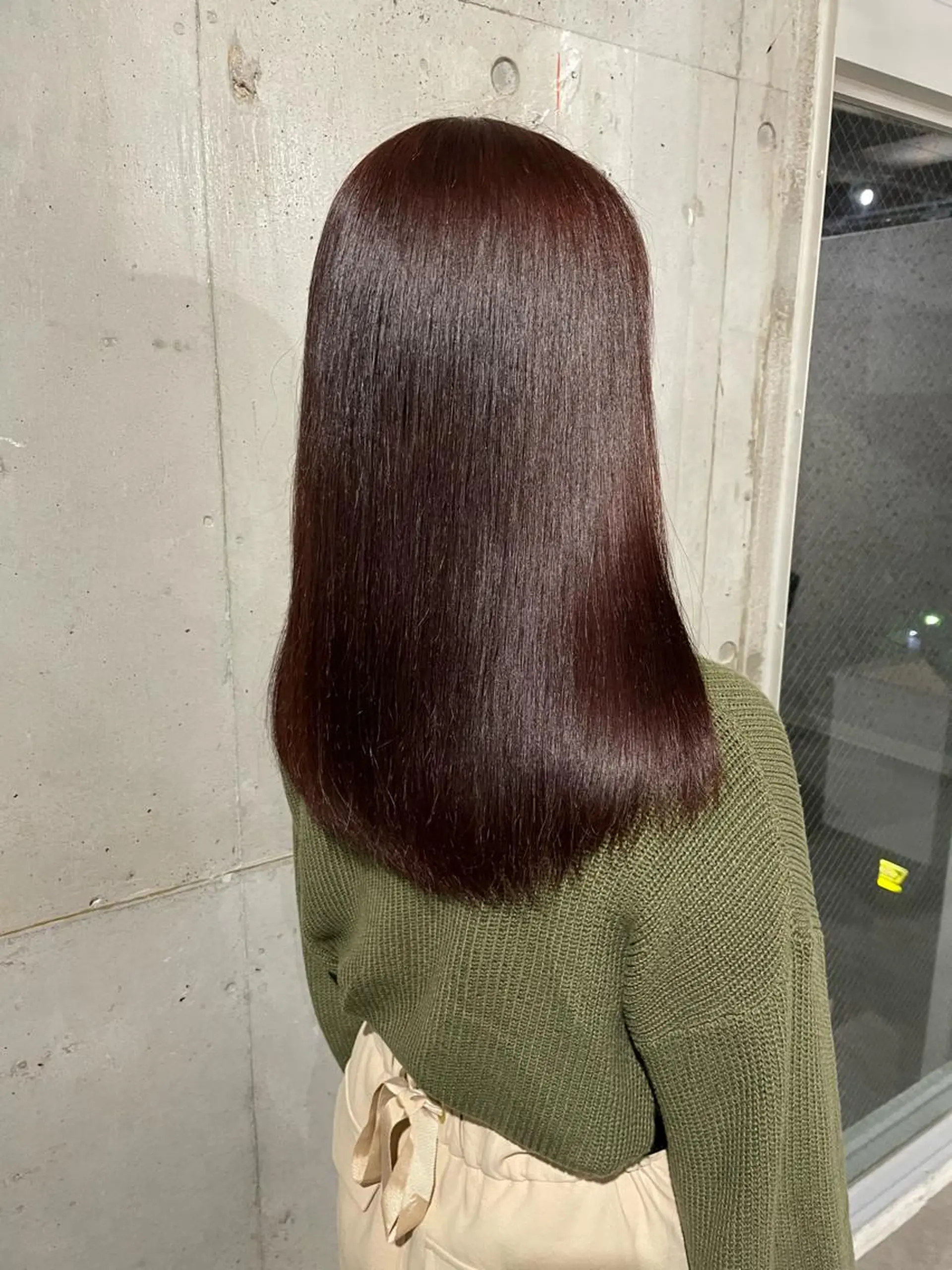 セミロング カラー ブラウンカラー レッドカラー レッドブラウン lani hair salon所属・SHOTO ハイトー ン/デザインカラーのヘアスタイル