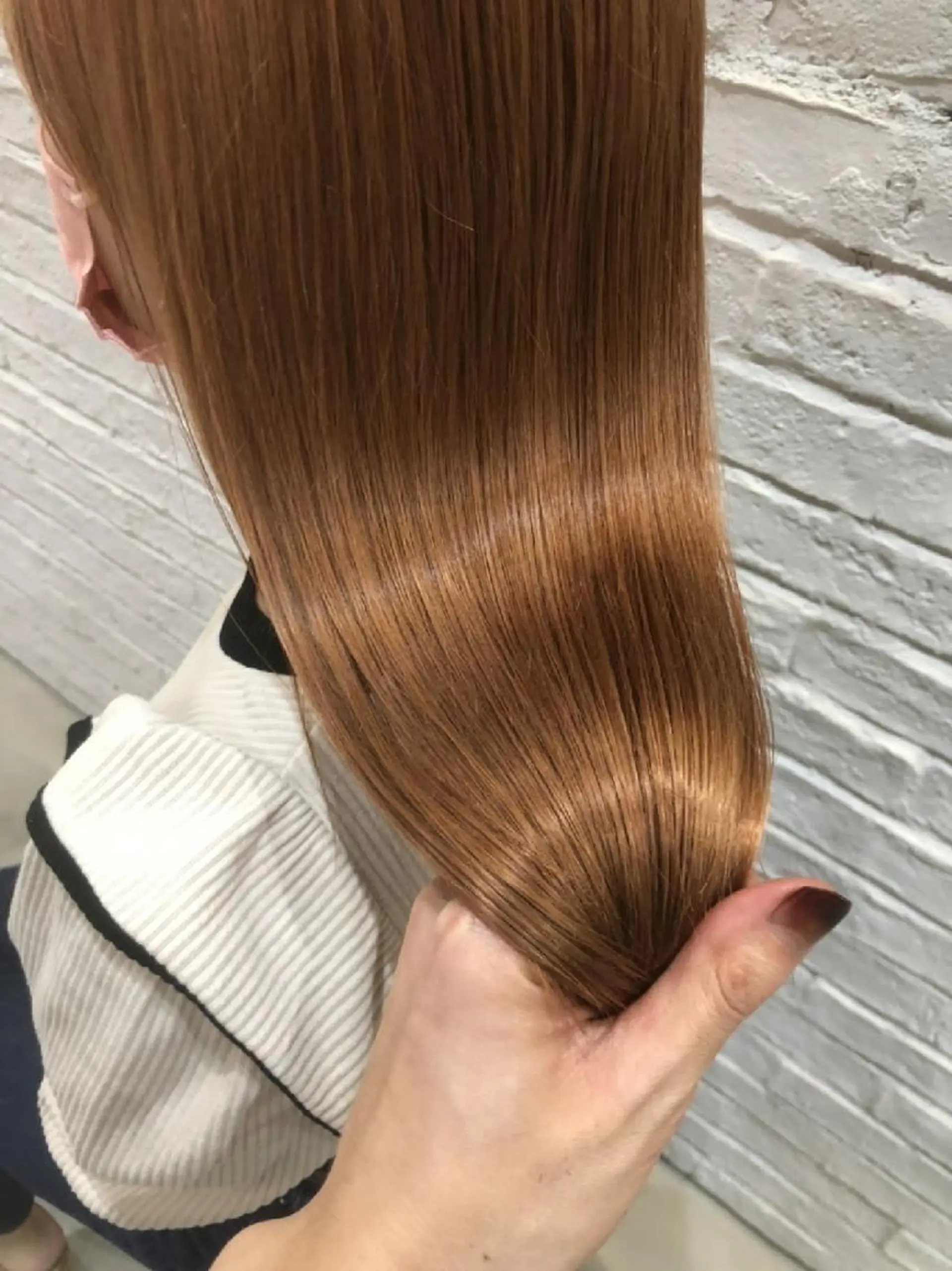 ロング ヘアカラー トリートメント 永野 翔平のヘアスタイル