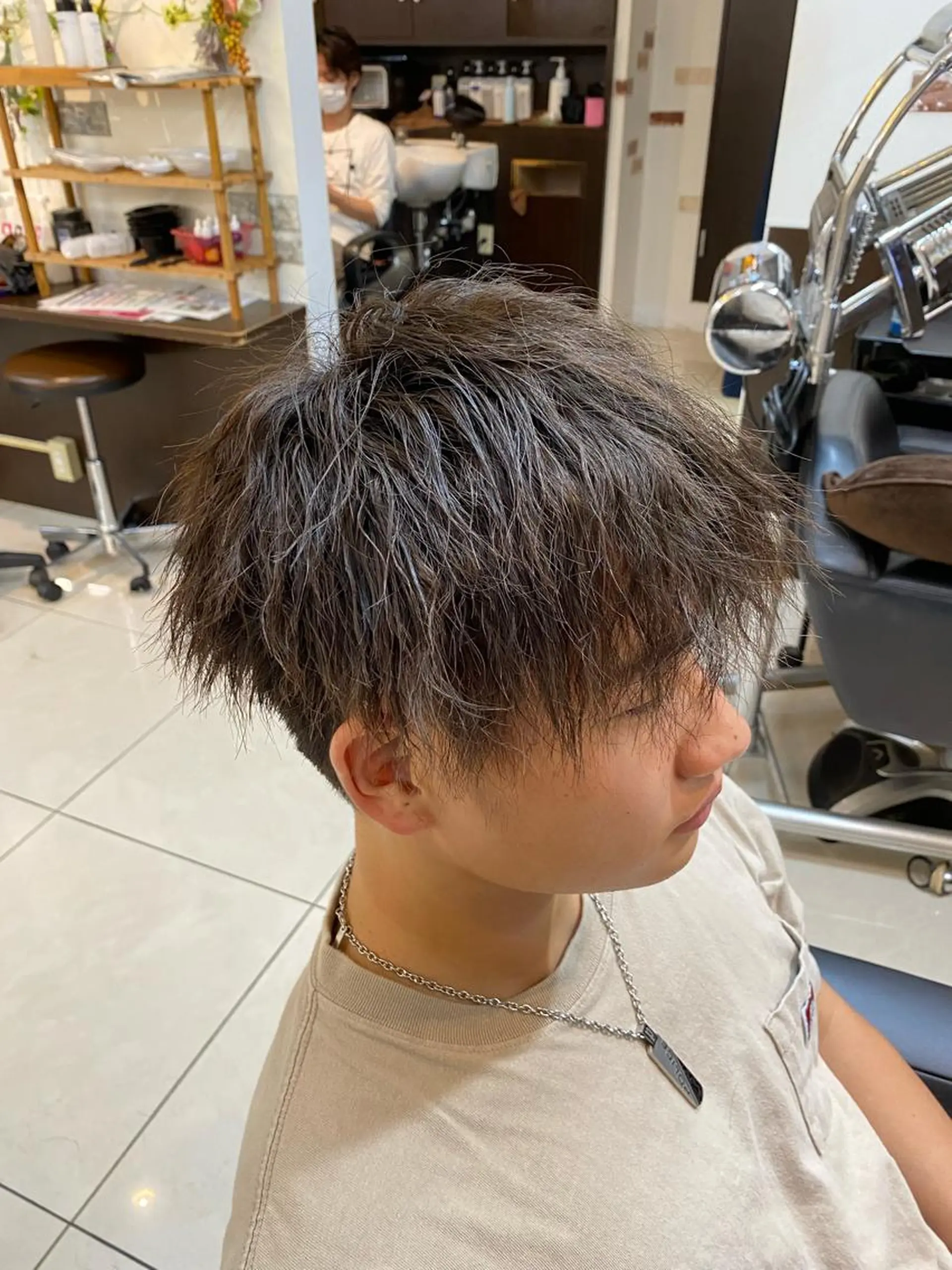 パーマ メンズ メンズパーマ メンズツイストパーマ ツイストパーマ ショートボブ✨️ 池田芽生のヘアスタイル