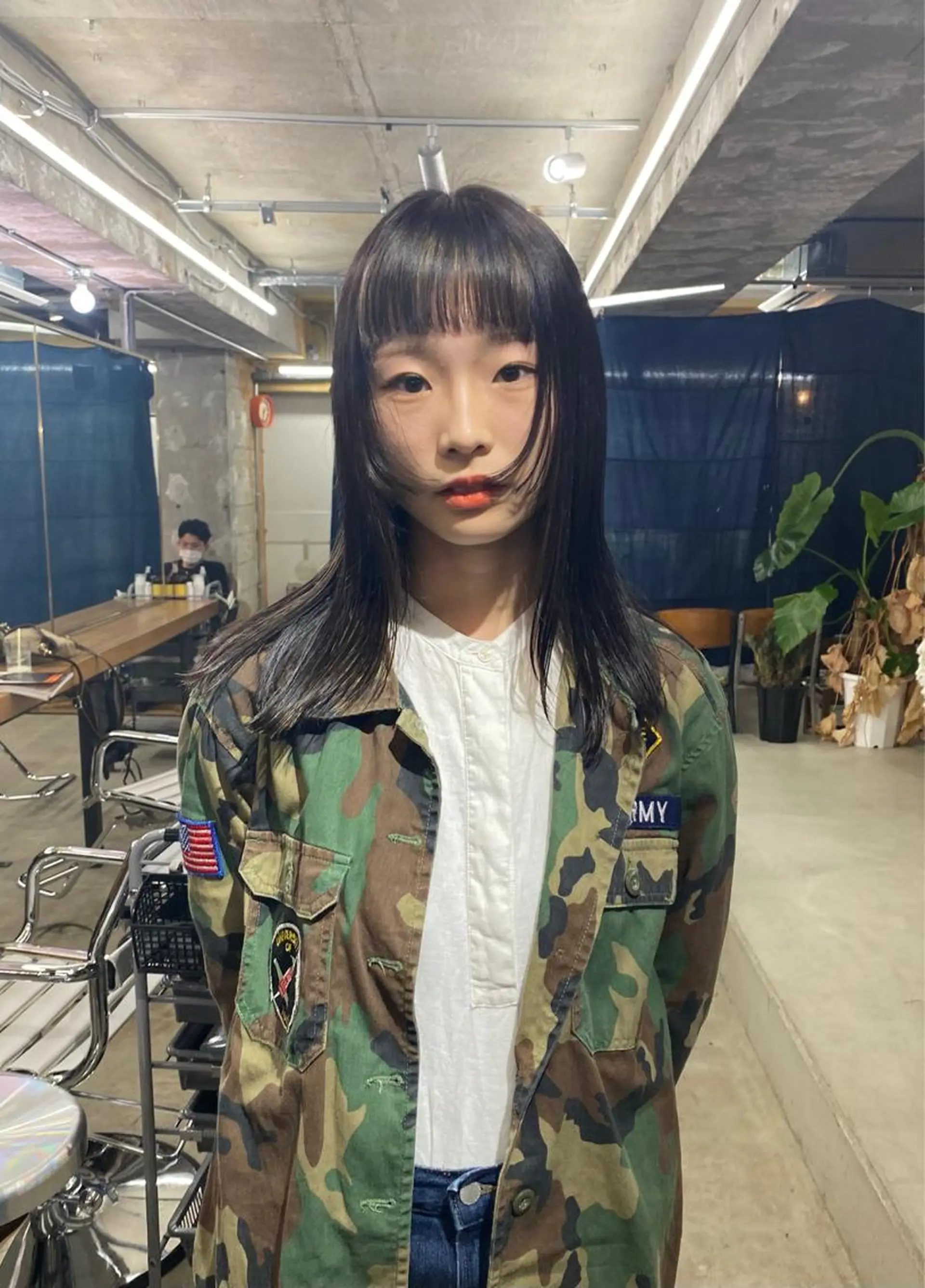 セミロング ハイライト カット ヘアカラー GATTACA所属・KEI gattacaのヘアスタイル