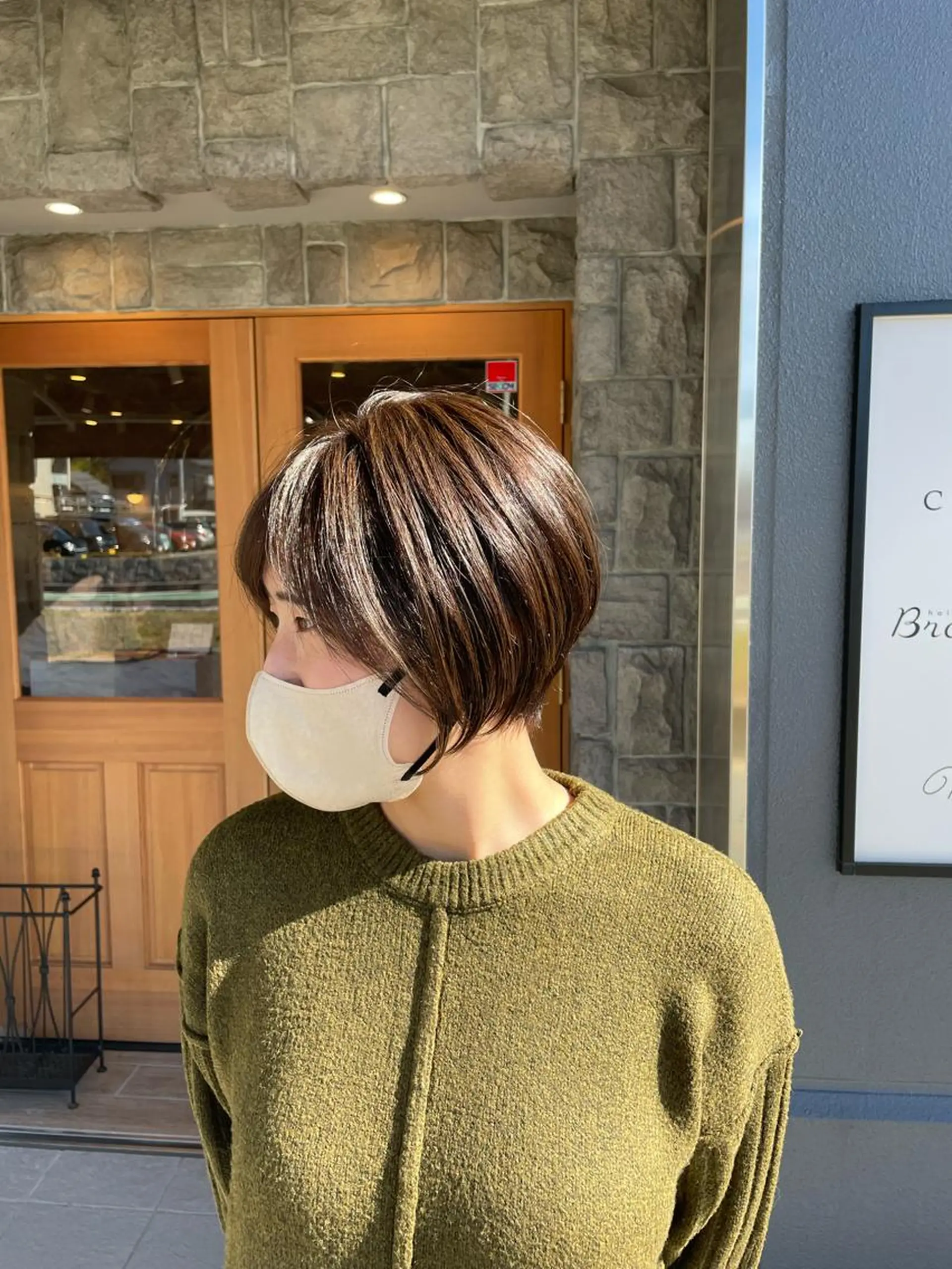 ショート カラー 似合わせスタイル 岡田勇哉のヘアスタイル