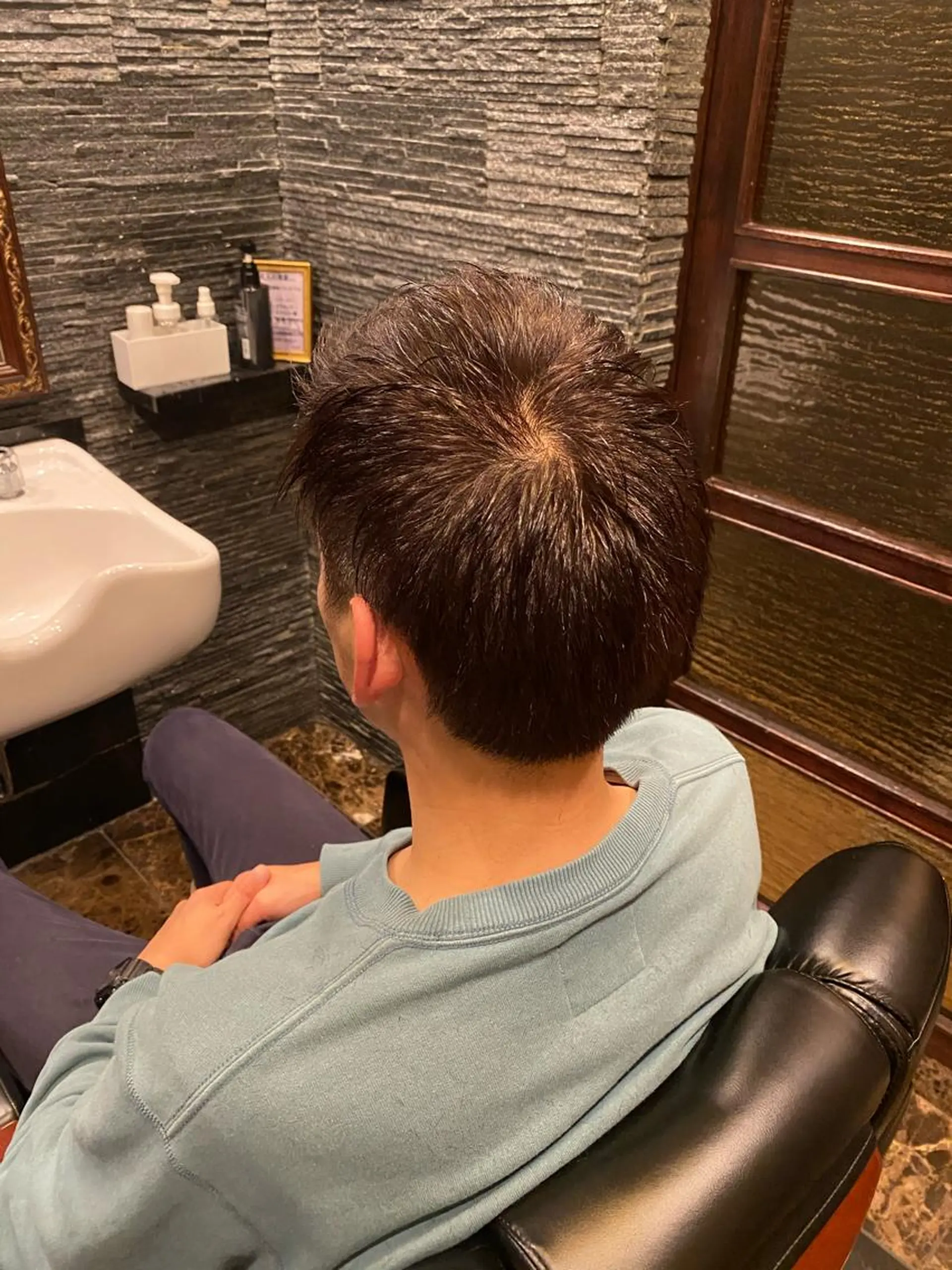 ショート カラー メンズ 💈ヒロ銀座💈 ✨墓越聖菜✨のヘアスタイル