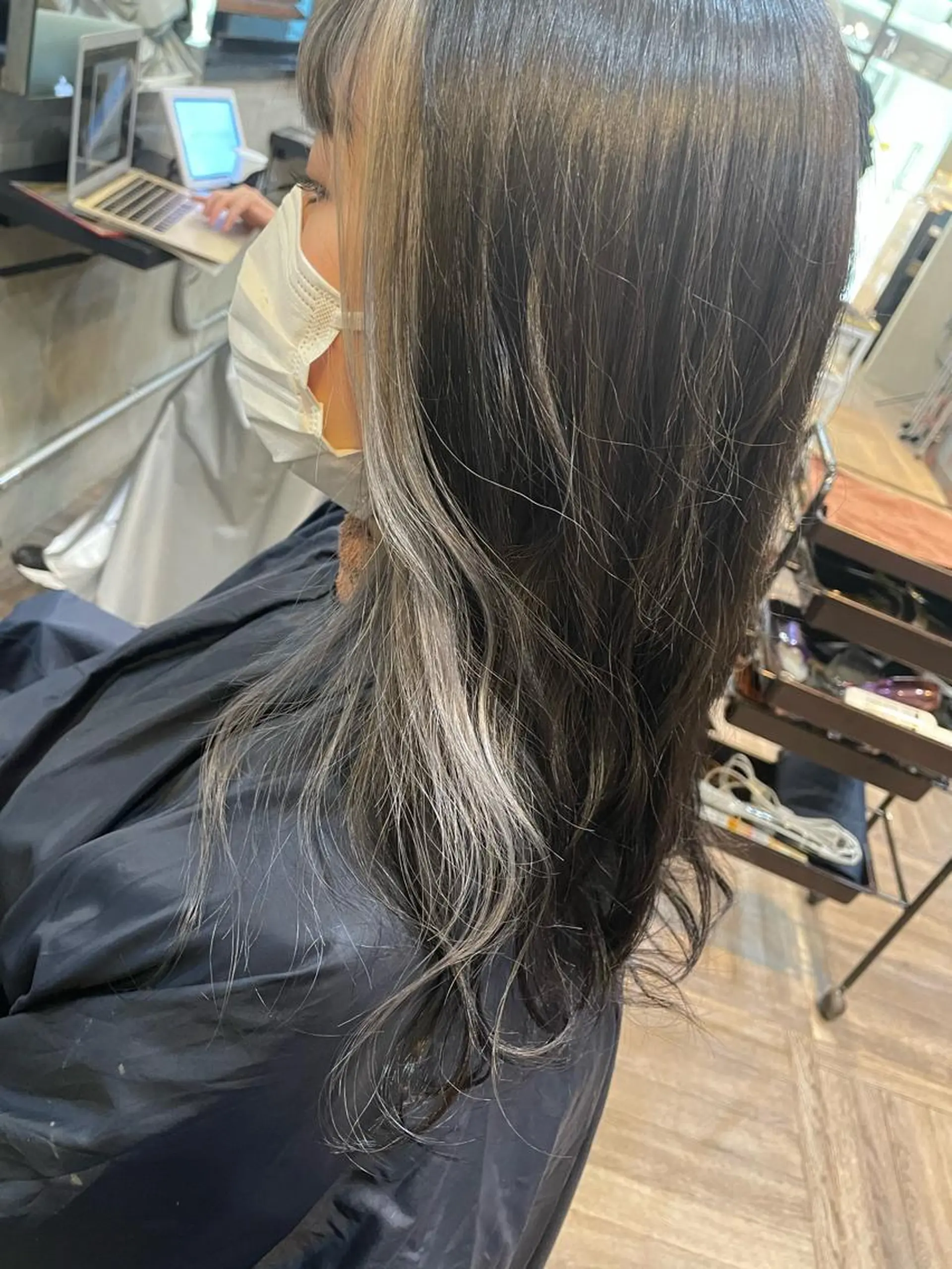 ロング カラー ブリーチ La fith 店長 城谷颯人のヘアスタイル