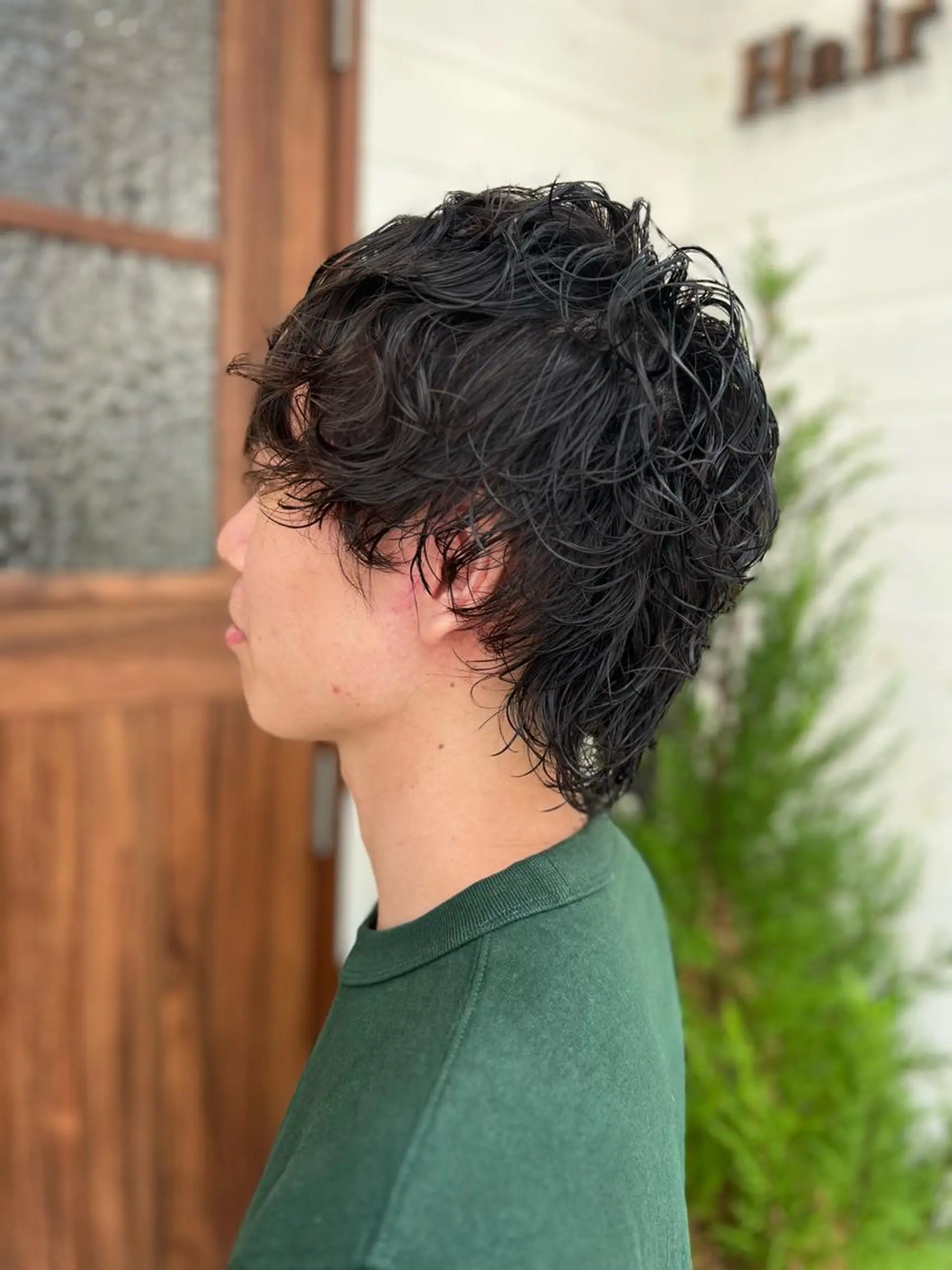 ショート パーマ メンズ マッシュウルフ マッシュ メンズパーマ メンズウルフカット ウルフカット 🍇おぐら めぐみ🍇のヘアスタイル