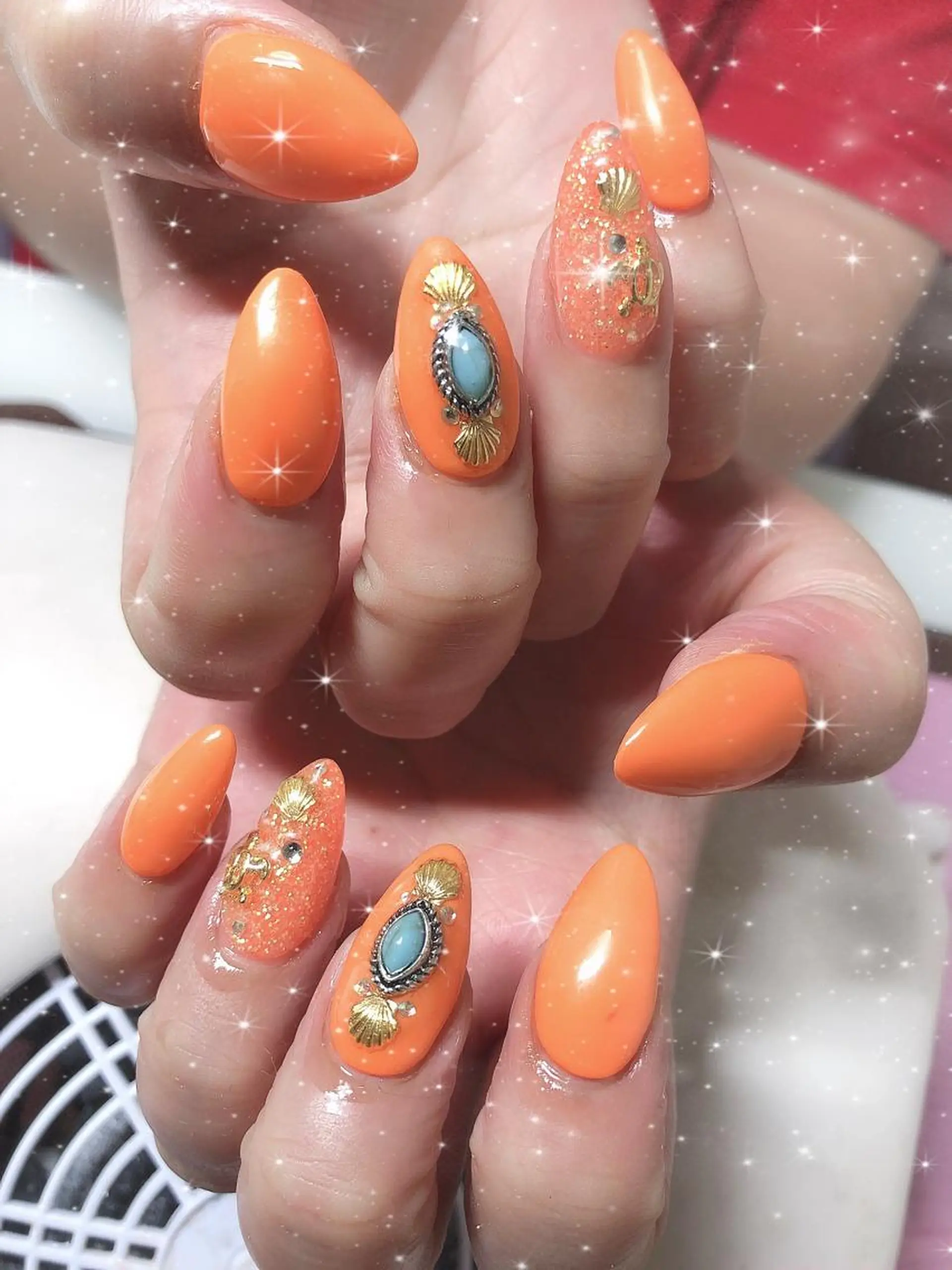 ミディアム ネイル ハンドネイル 《LB》ラブリエ Nail&eyeのマツエク・マツパデザイン