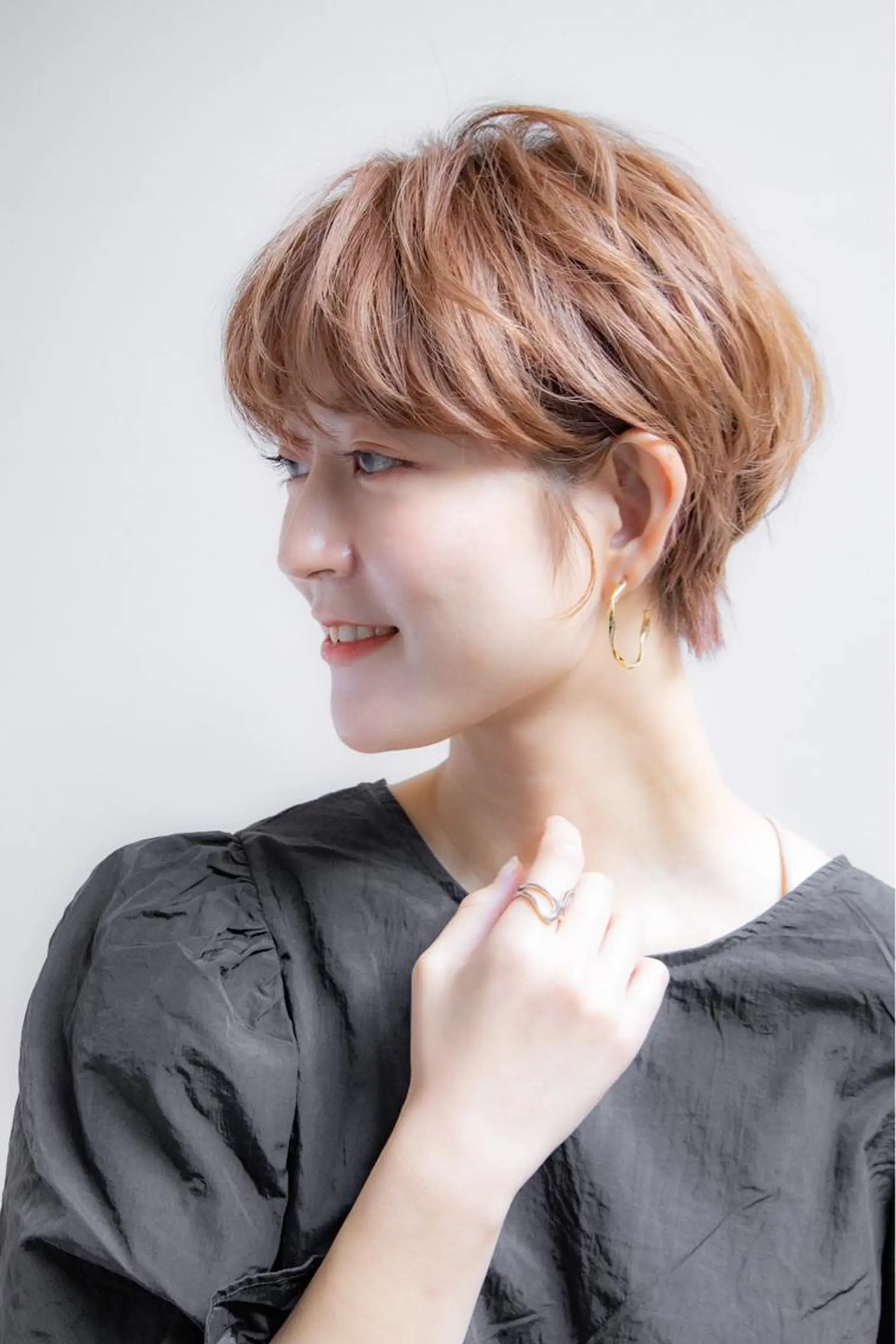 ショート カット ヘアカラー トリートメント 🇰🇷韓国レイヤー 錦糸町【北山謙三】のヘアスタイル