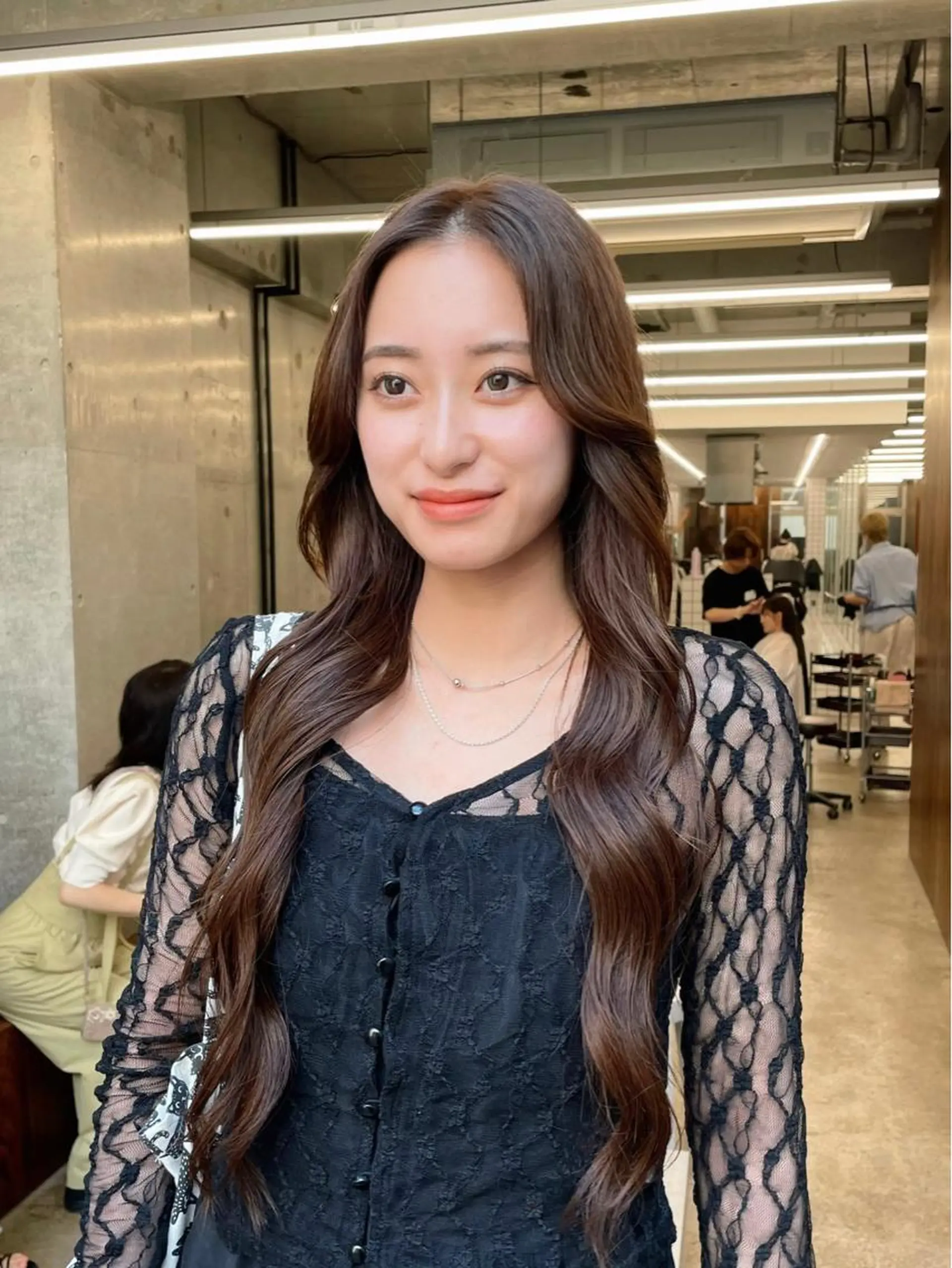 ロング カラー トリートメント グレージュ/レイヤー /ボブ/moyu🎀のヘアスタイル