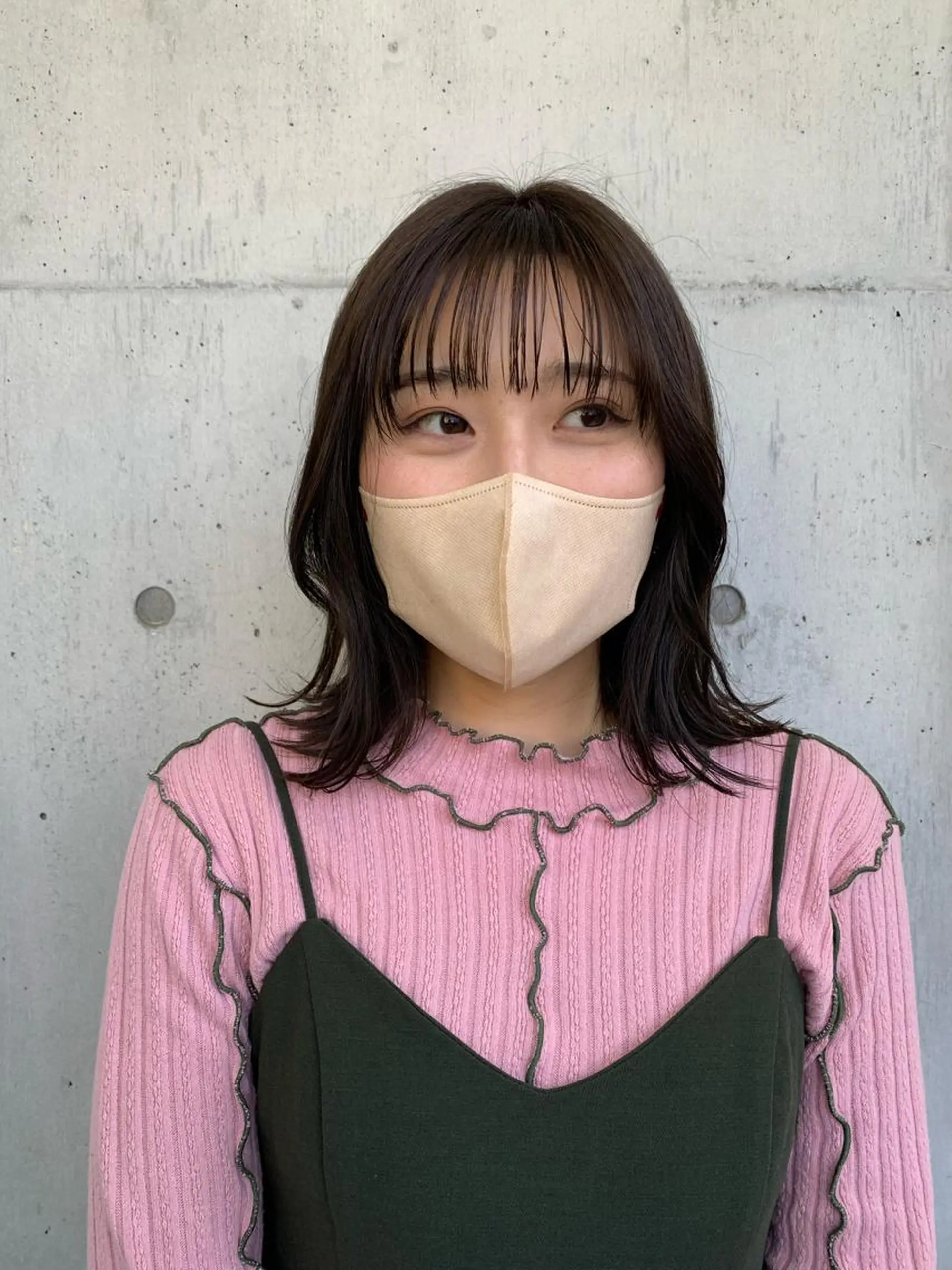 ミディアム カラー 透明感カラー カネコ ユカリのヘアスタイル