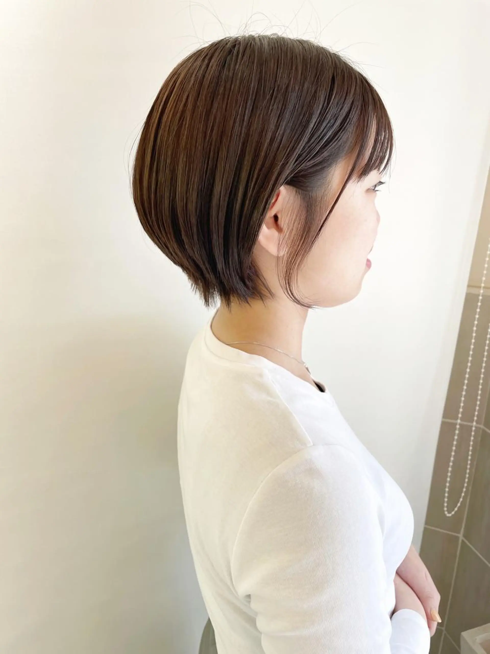 ショート ショートボブ ボブ ショートヘア 齋藤 咲のヘアスタイル