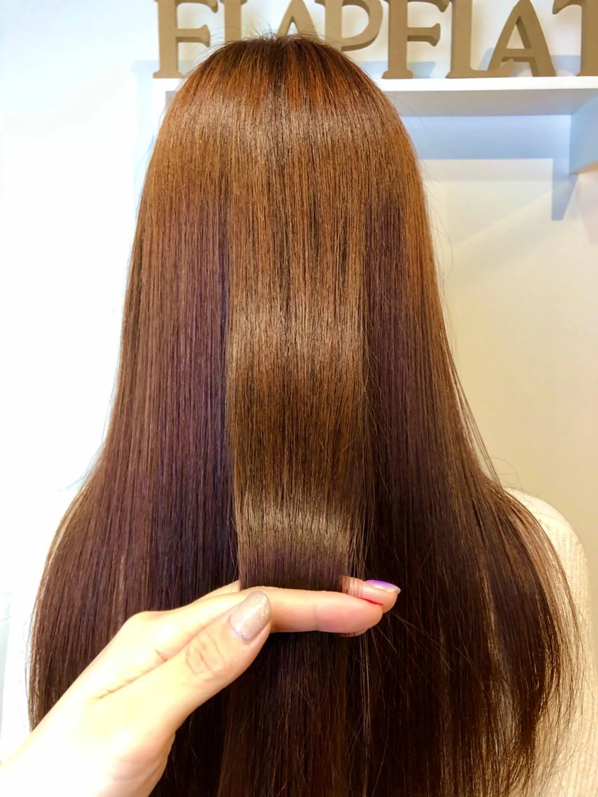 ロング カラー カット ヘアカラー トリートメント 青野 文香のヘアスタイル