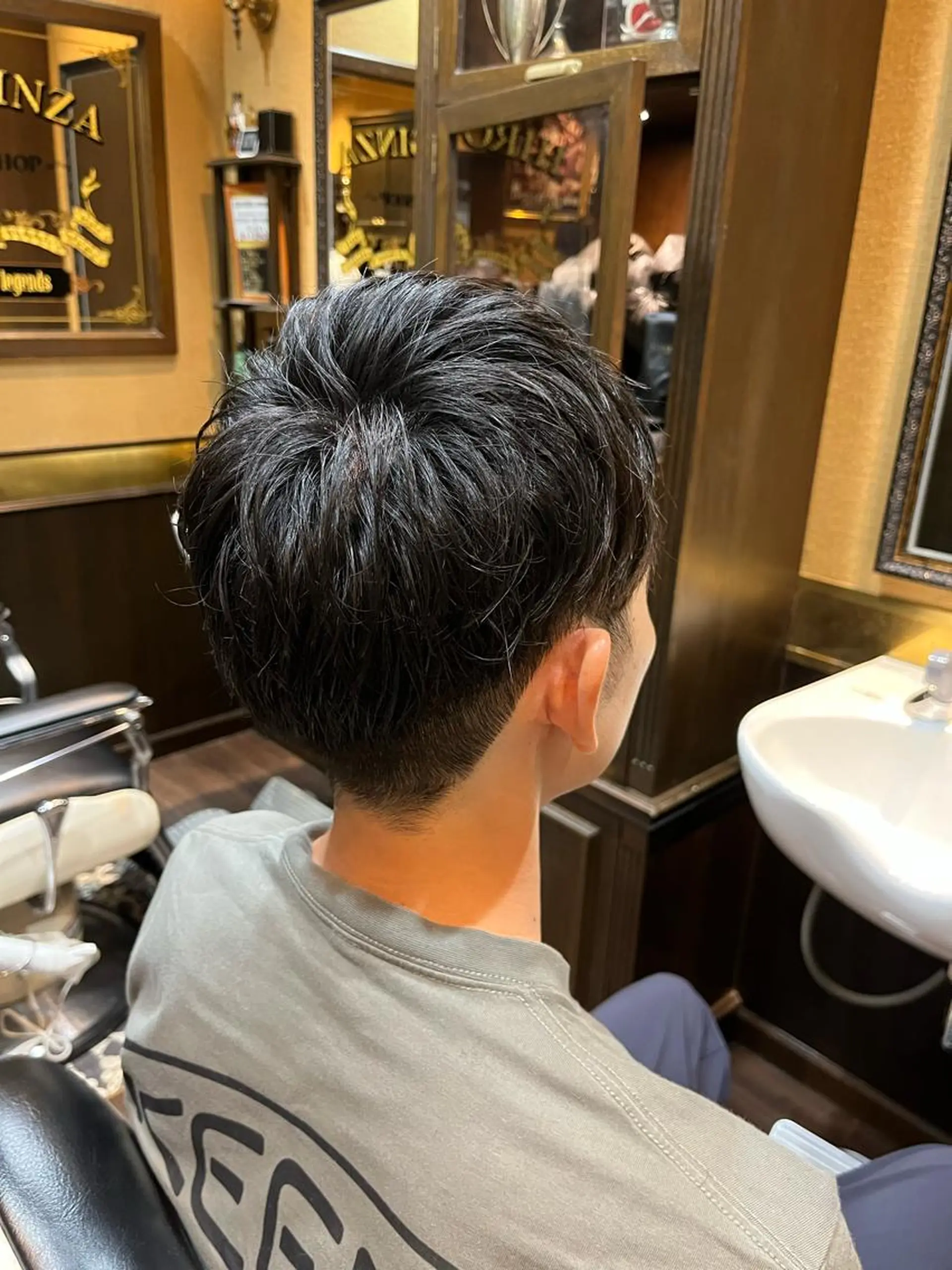 ショート メンズ マッシュ ショートヘア UNTRACE -BARBER SHOP所属・工藤 千織のヘアスタイル