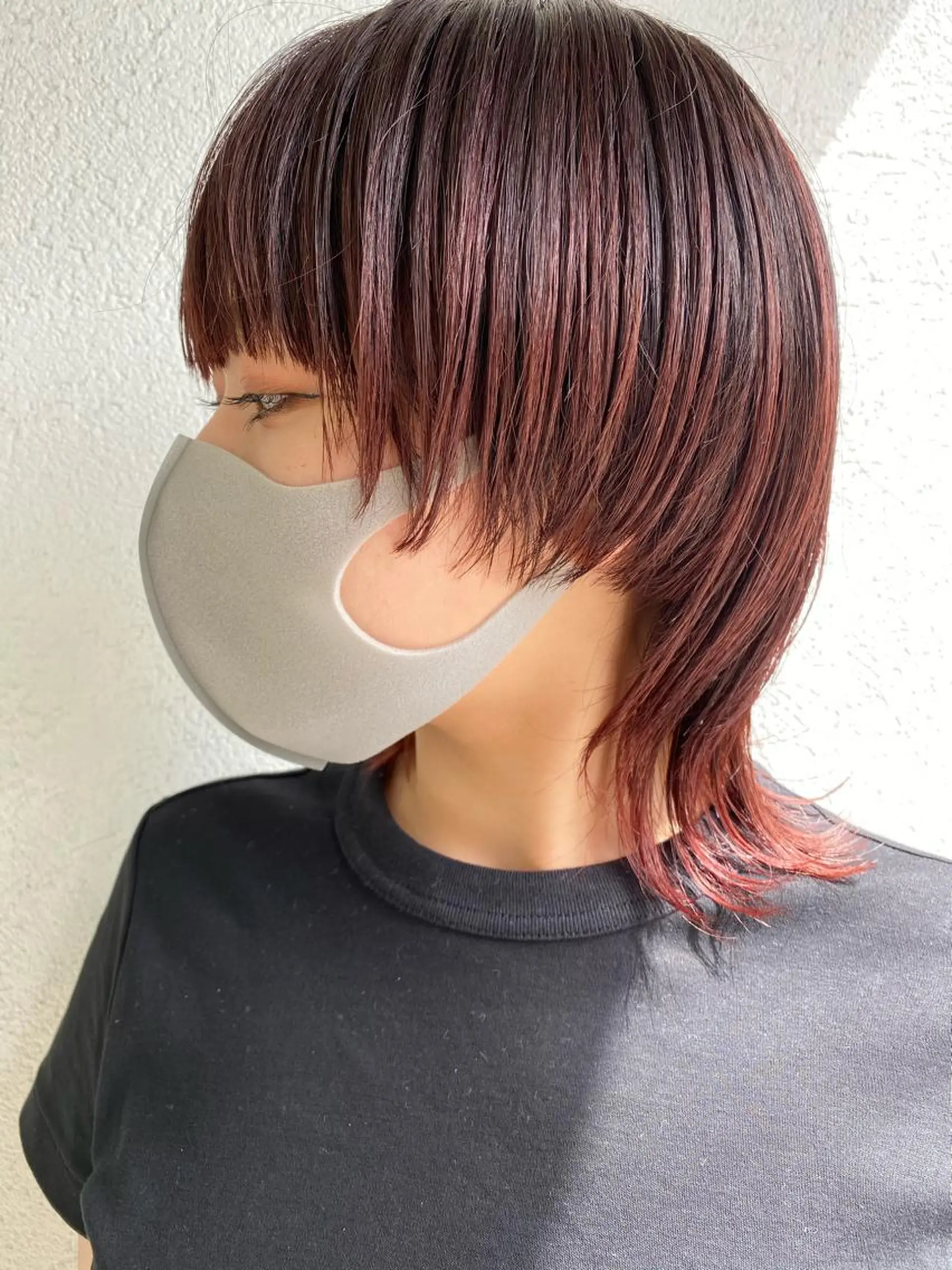 ショート カラー ウルフカット 加藤 利基のヘアスタイル