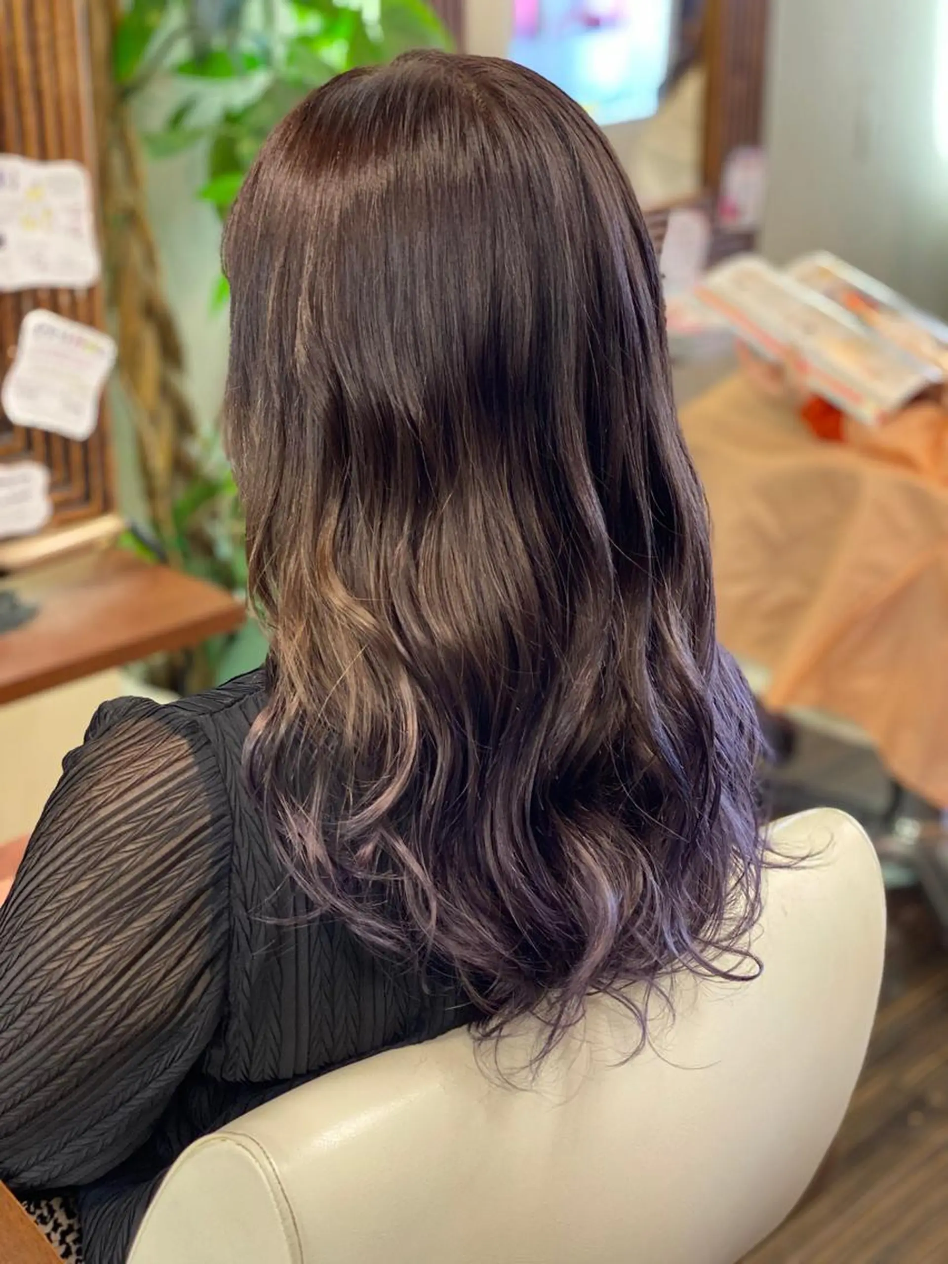 ロング カラー ヘアアレンジ ヘアカラー トリートメント 加藤 瑠美のヘアスタイル