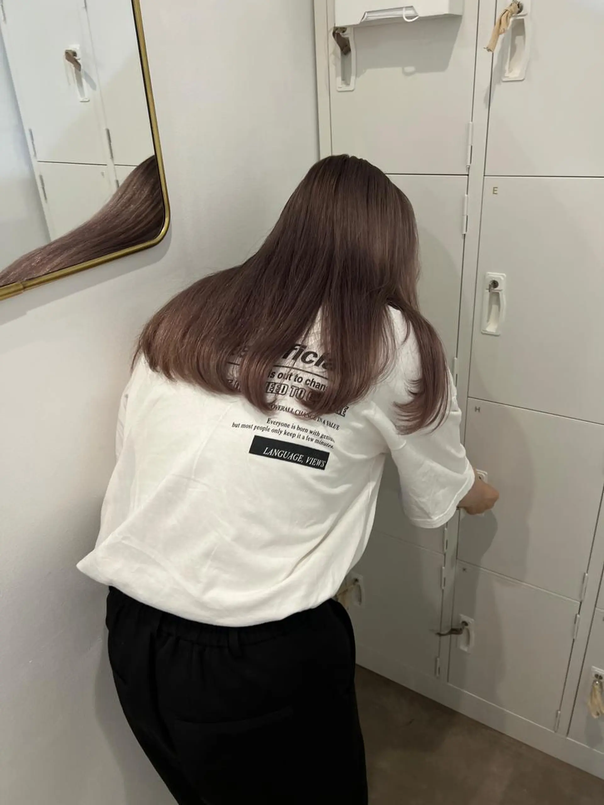 セミロング カラー ショート・ボブパーマ 指名No.1かけるのヘアスタイル