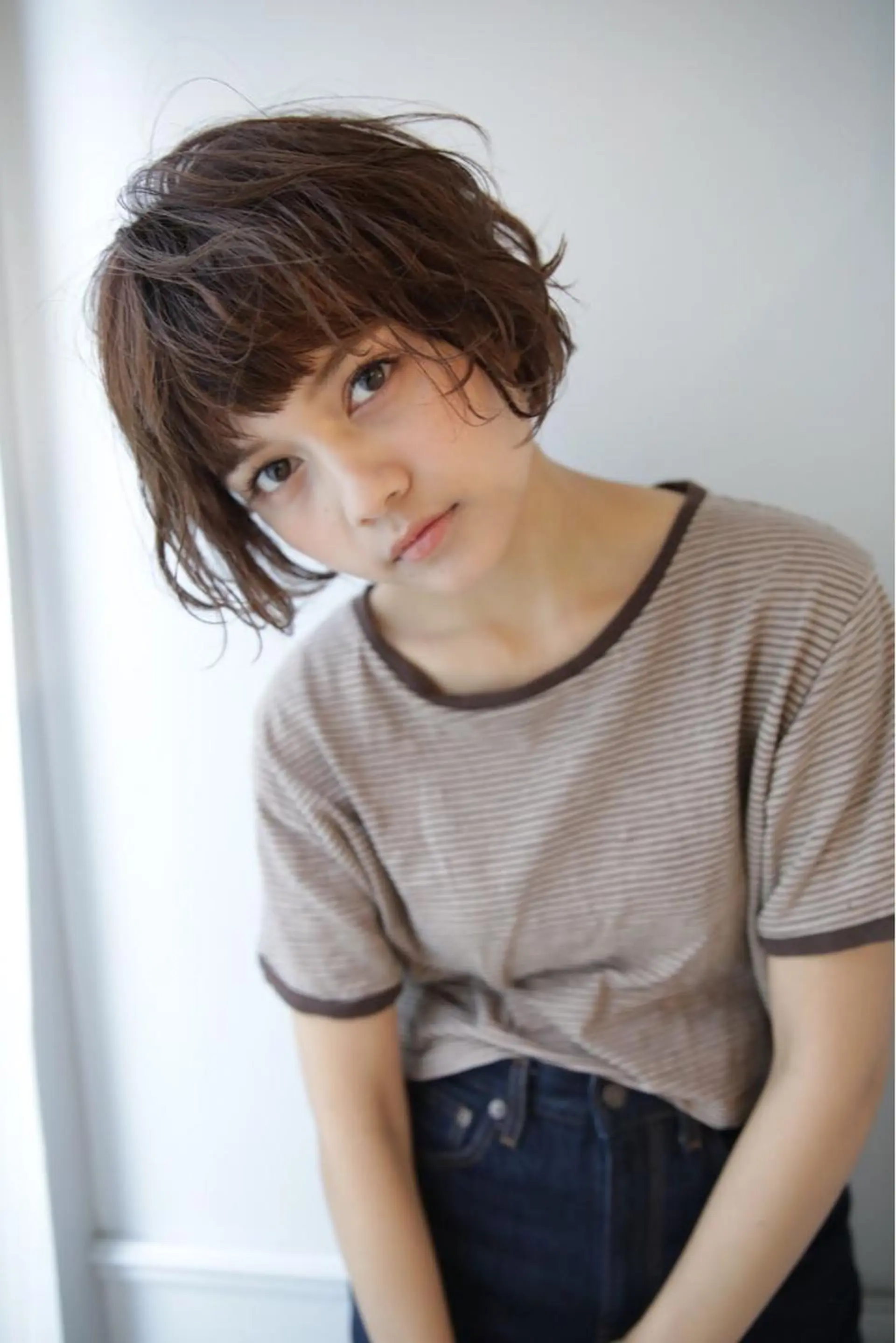 ミディアム カラー ヘアアレンジ ショートボブ💗 ヤマネシオリのヘアスタイル