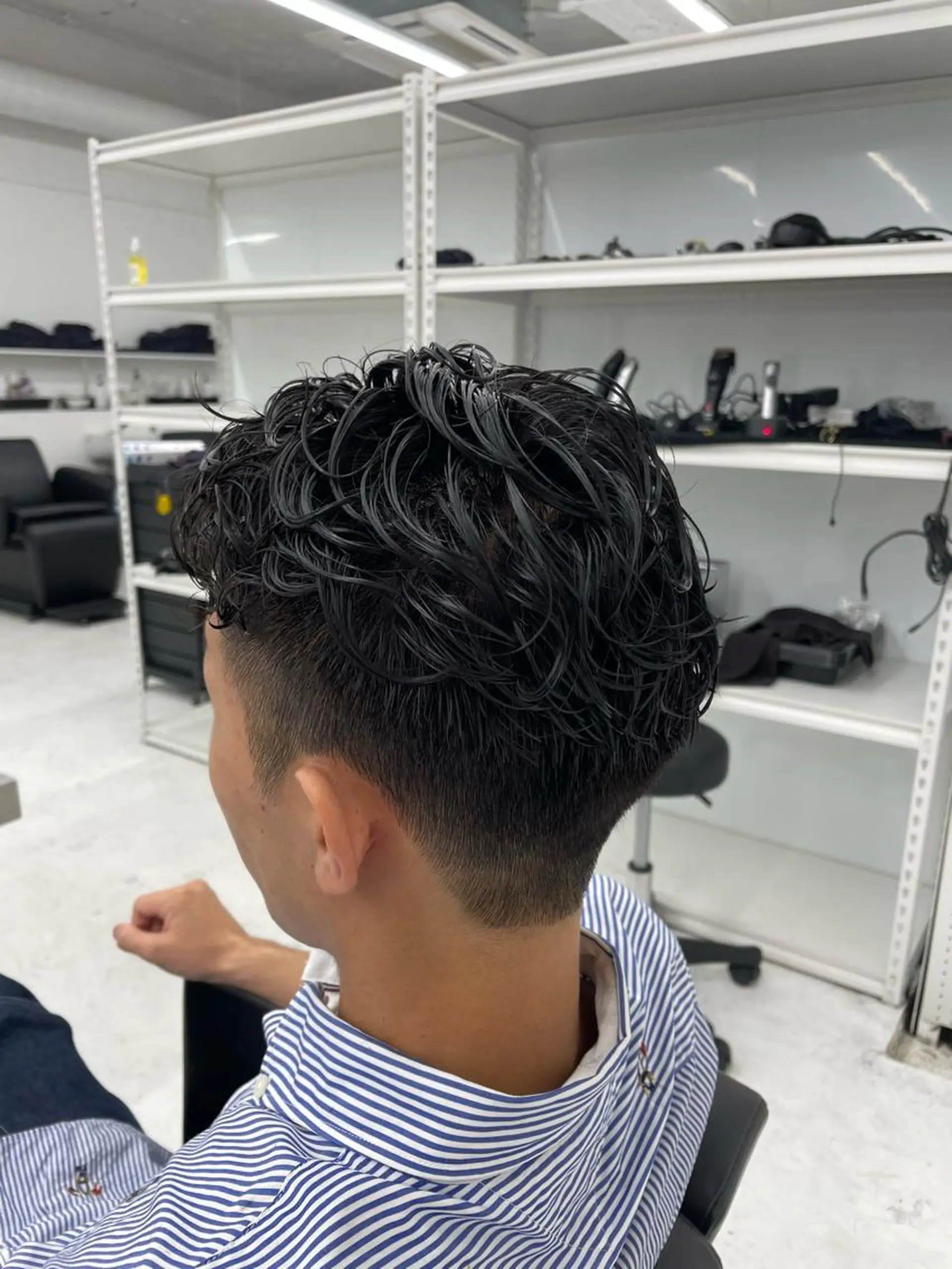 パーマ メンズ メンズパーマ 刈り上げ 【柏メンズパーマ職人 】店長　KAZUMAのヘアスタイル