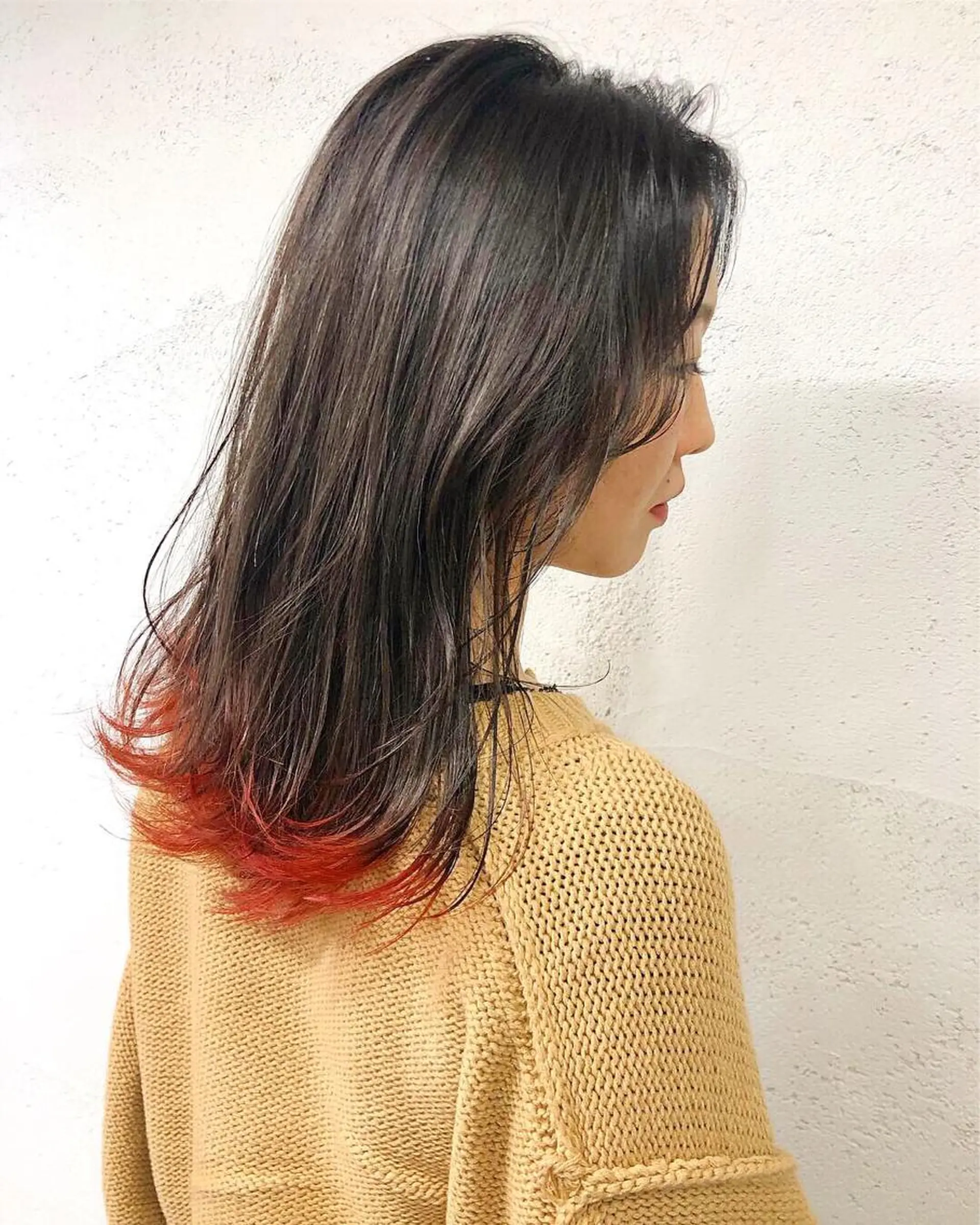 セミロング カラー ヘアアレンジ 【池袋/スパイキー ショート】ⓝⓘⓜⓤのヘアスタイル