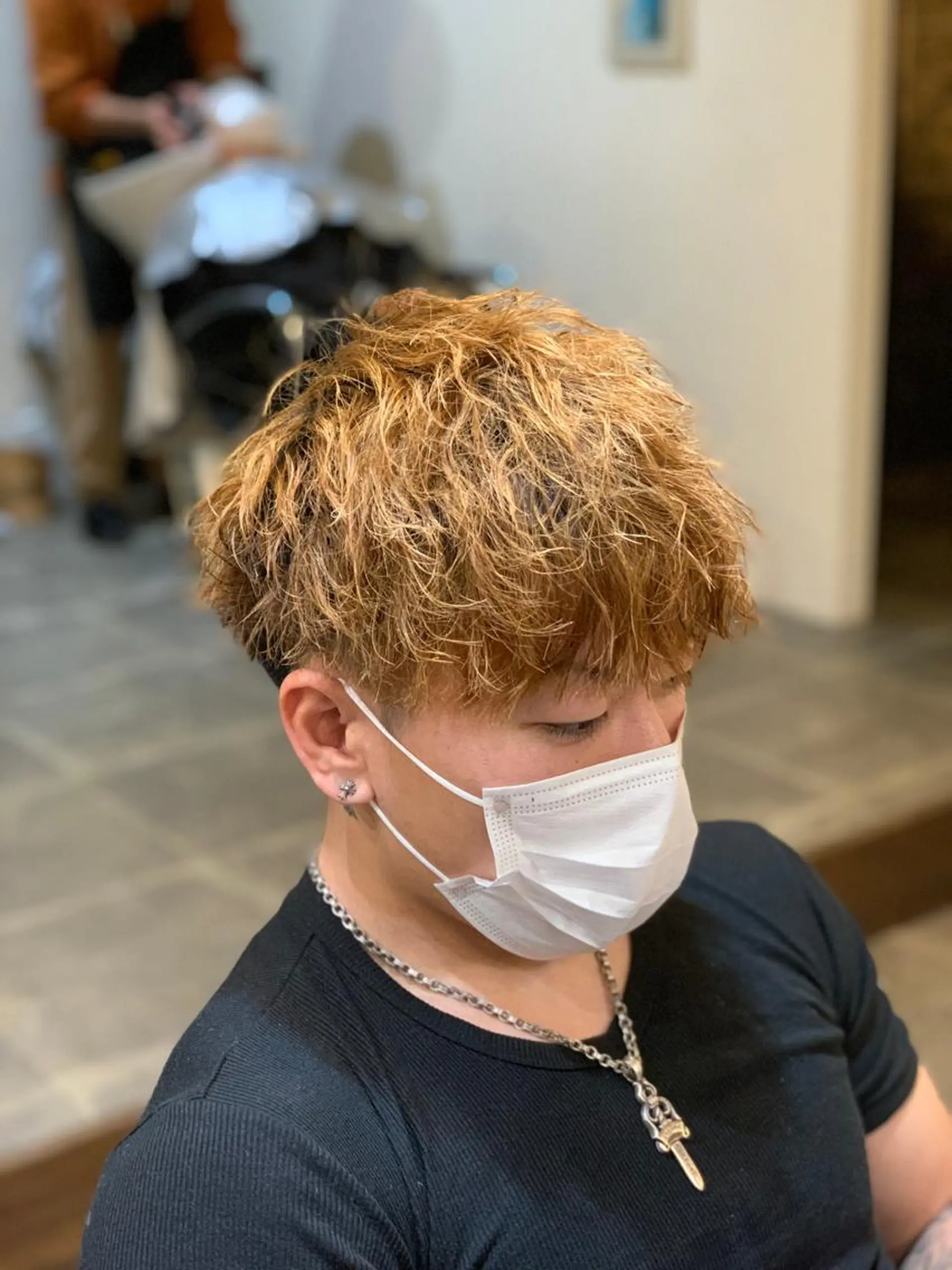 ショート カット パーマ CECIL hair なんば店所属・メンズパーマ 艶髪☆店長☆有馬のヘアスタイル