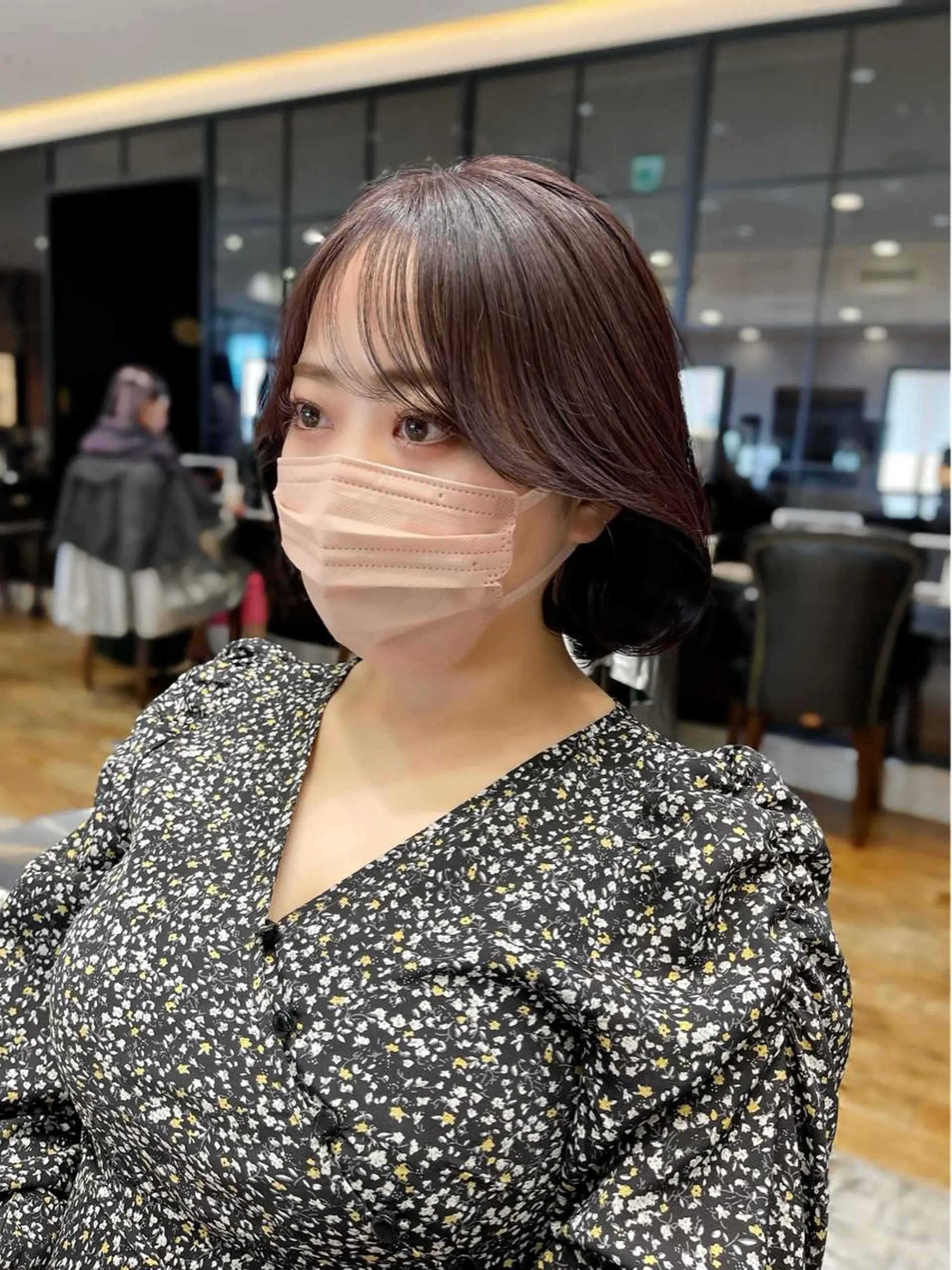 ミディアム カラー パーマ ヘアアレンジ イルミナカラー 髪質改善 タンバルモリ 韓国風ヘア トリートメント 日本一の小顔カット/ ボブ/顔周り/韓国のヘアスタイル