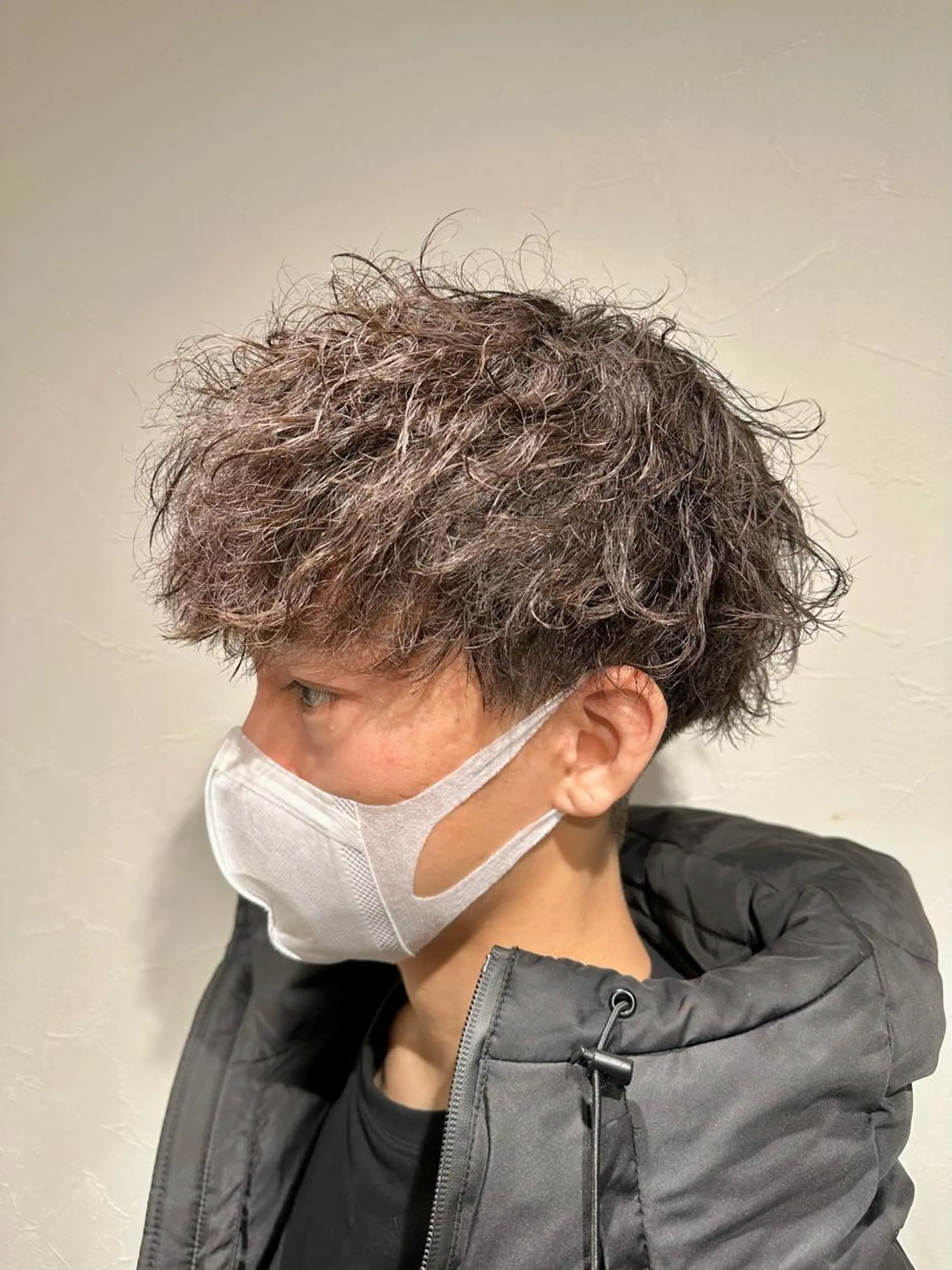 ショート メンズ メンズパーマ esu心斎橋所属・esu☀️勇美☀️ 髪質改善ストレートのヘアスタイル