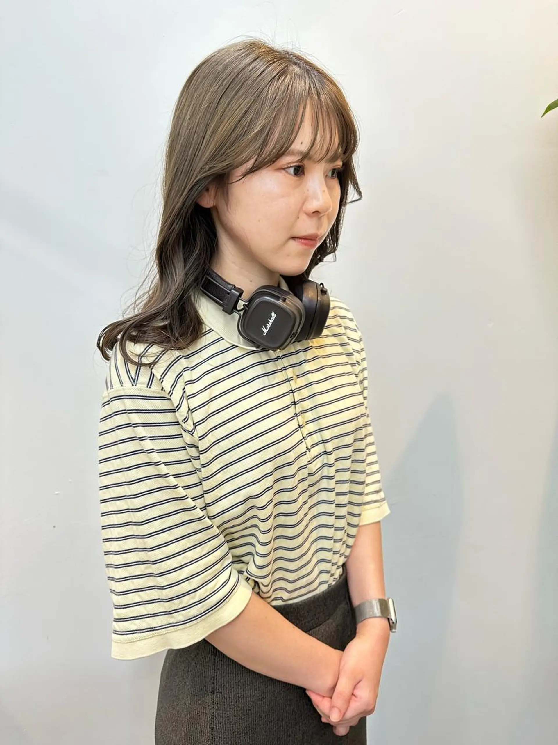 ミディアム カラー ヘアカラー トリートメント yuika .のヘアスタイル