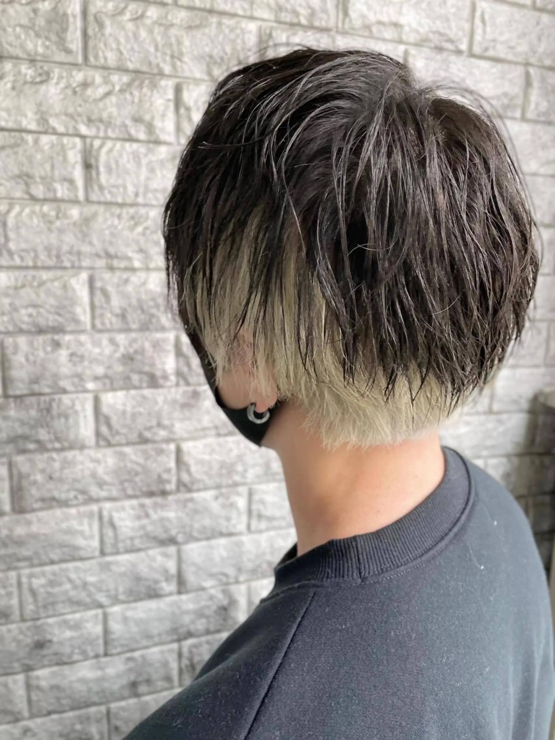 カラー メンズ EMANON新宿南口所属・🦄中性ウルフ ☁️Shiori🦄のヘアスタイル