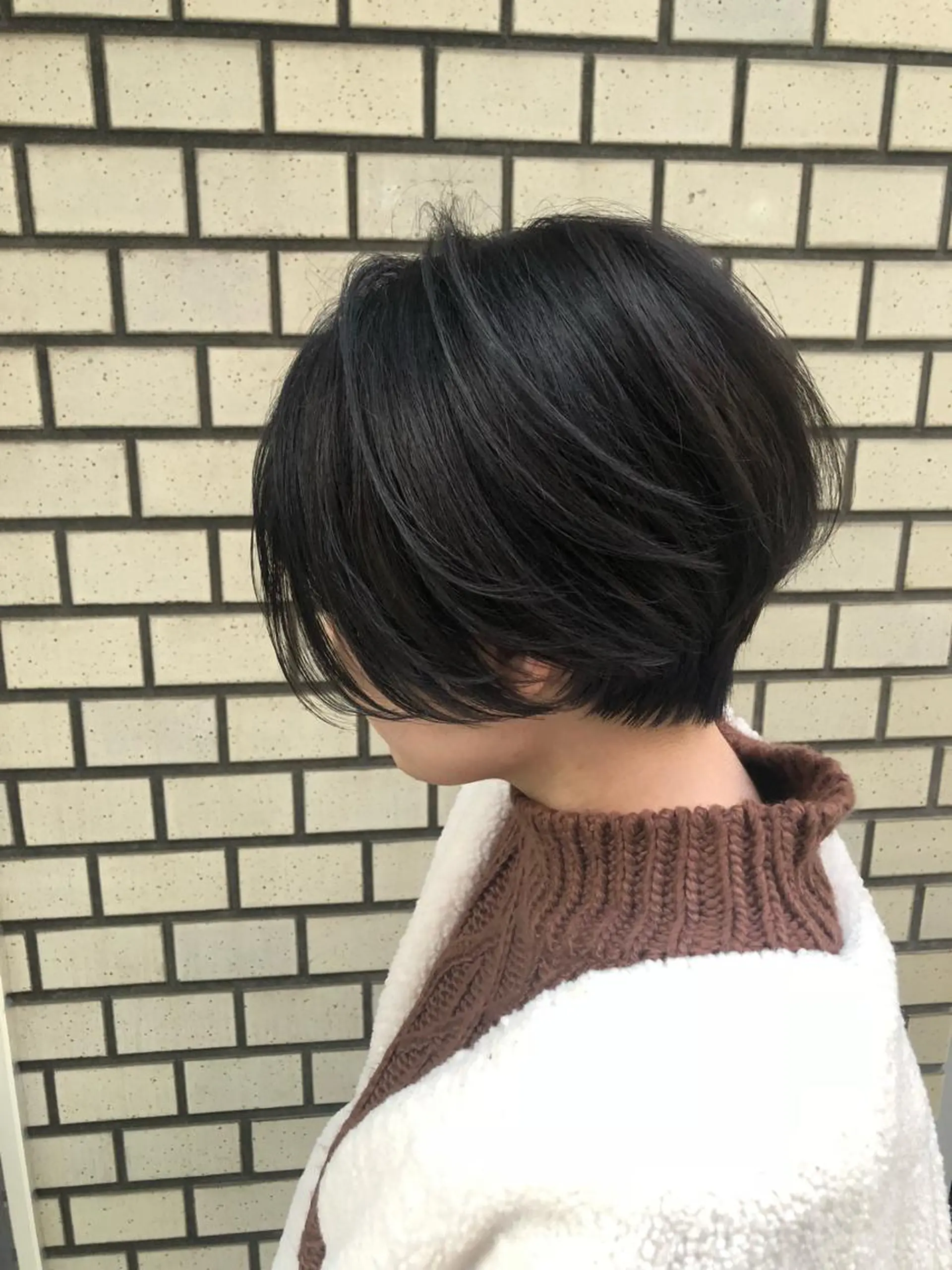 ショート カラー バレイヤージュ ハイライトカラー ハイライト レイヤーカット ショートヘア トリートメント circus by KENJE 町田店のヘアスタイル