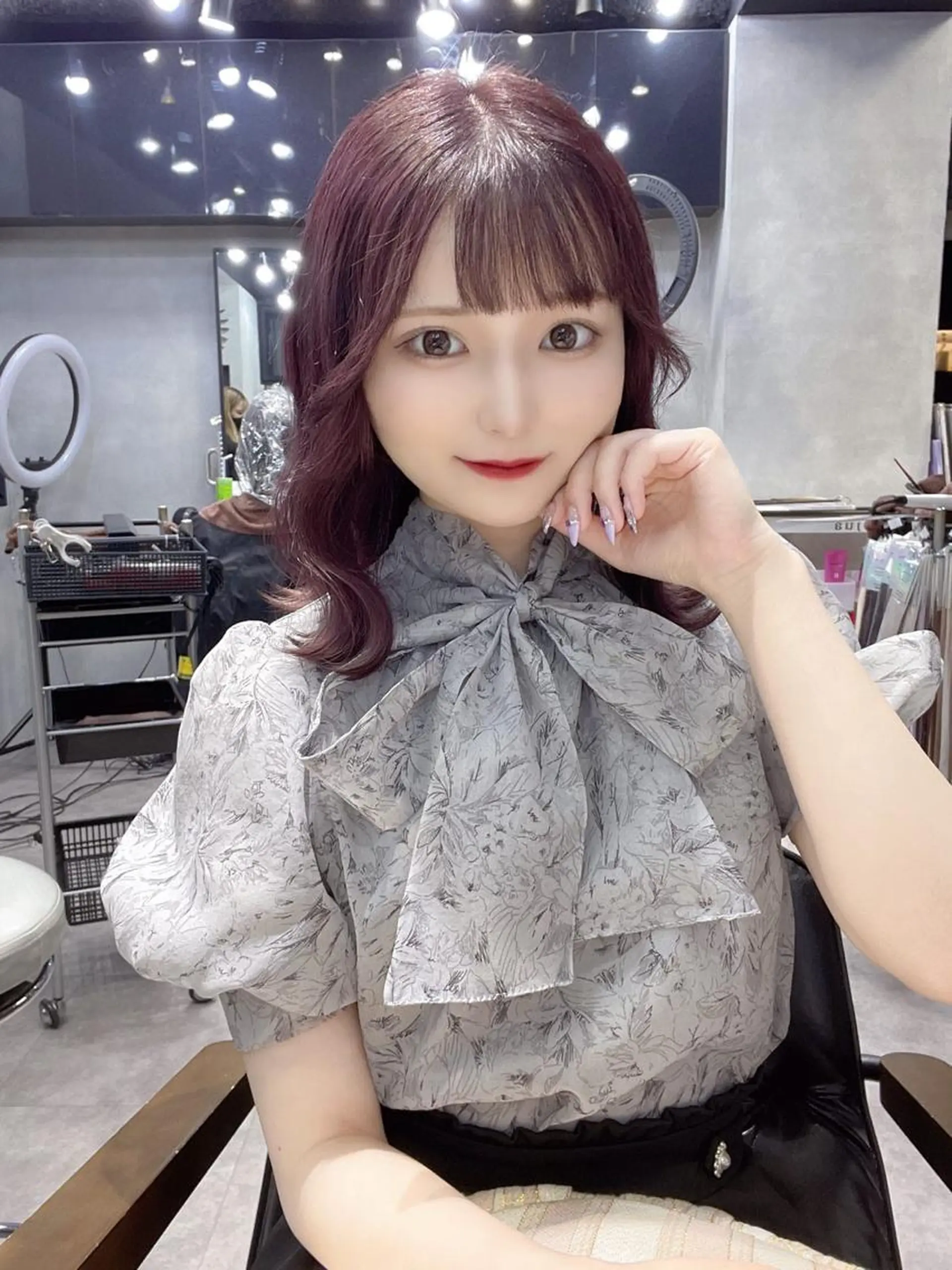 セミロング カラー ヘアアレンジ シールエクステ アッシュ バレイヤージュ ベージュカラー 黒髪 ヘアカラー トリートメント ar+ ❤︎ maiのヘアスタイル