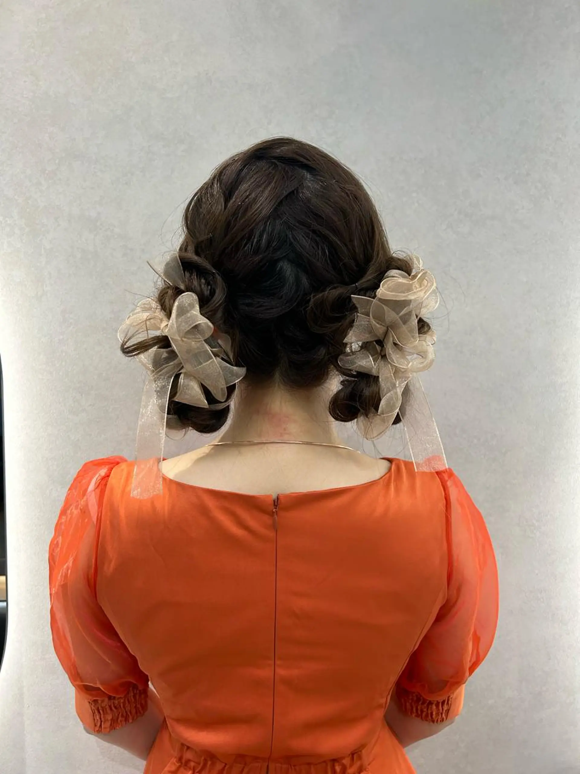 ロング カラー ヘアアレンジ 卒業式ヘアセット🎀 ヘアアレンジのヘアスタイル